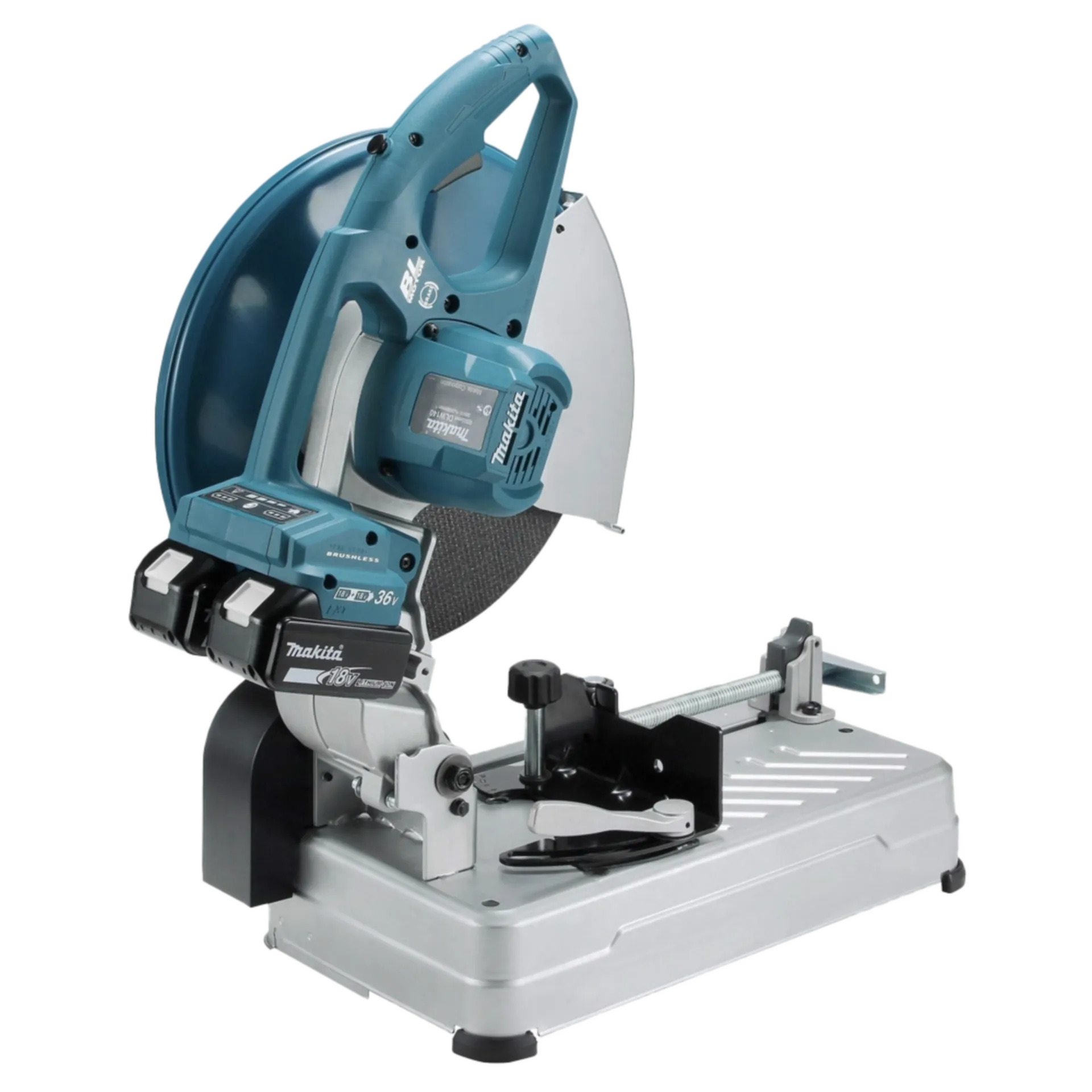 Makita DLW140Z Scie à tronçonner sur batterie (2 x 18 V, Ø 355 x 25,4 mm)