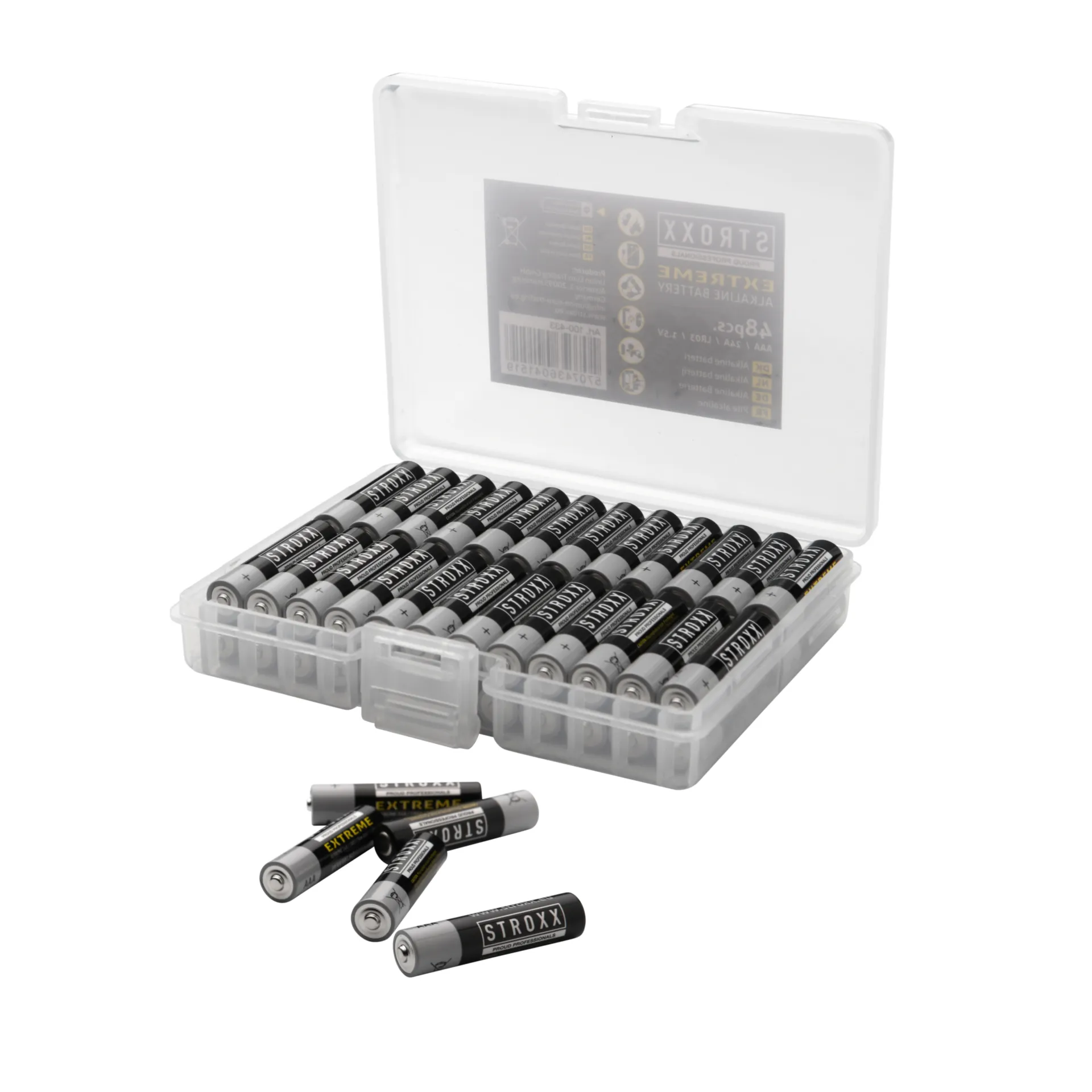 Boîte Batteries AAA 48 pièces Extreme Alkaline LR03 1.5V