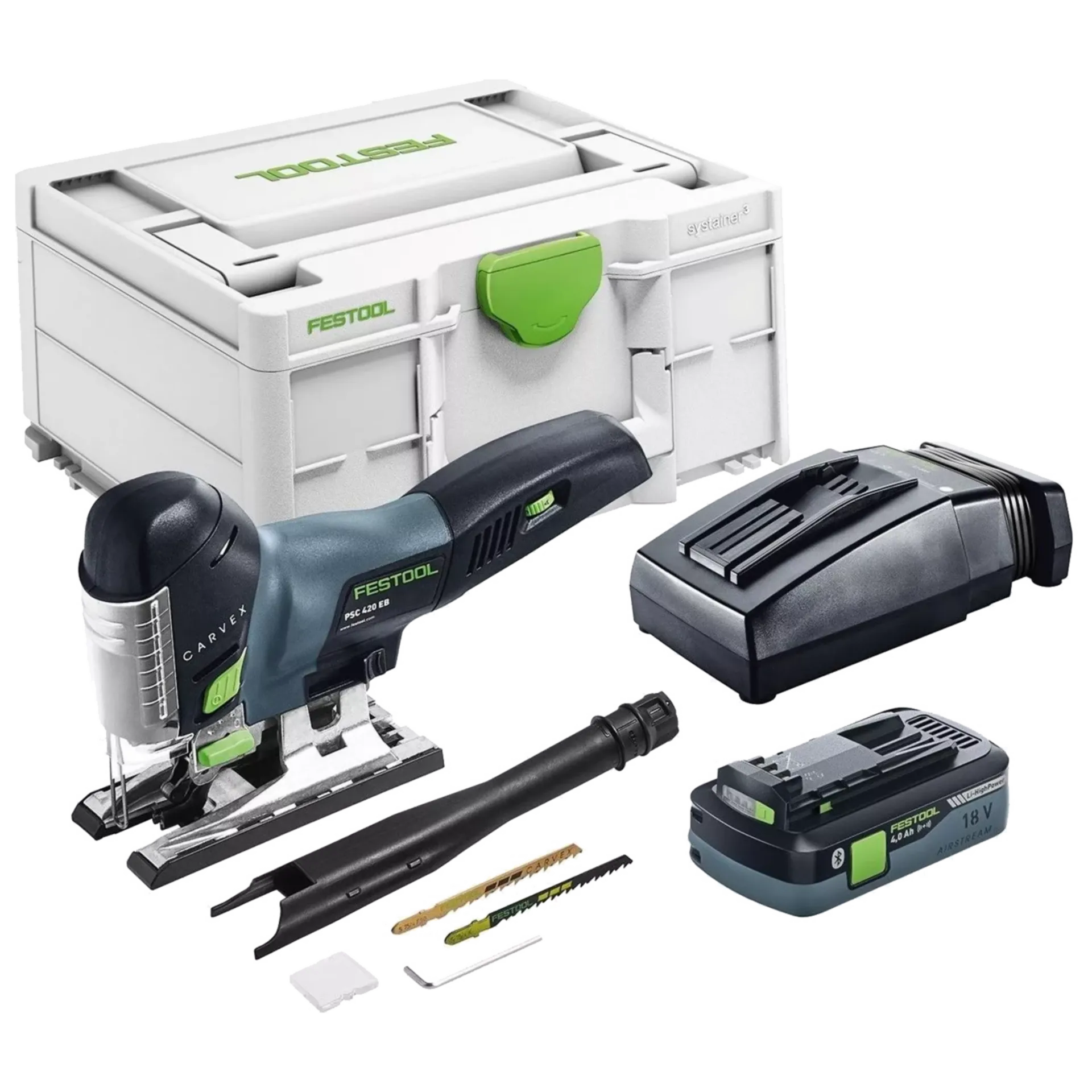 Accu Decoupeerzaag PSC 420 LI 4.0 EBI-PLUS (18 V - 1x 4.0 Ah Li-ion AS) Accu Decoupeerzaag PSC 420 LI 4.0 EBI-PLUS (18 V - 1x 4.0 Ah Li-ion AS)