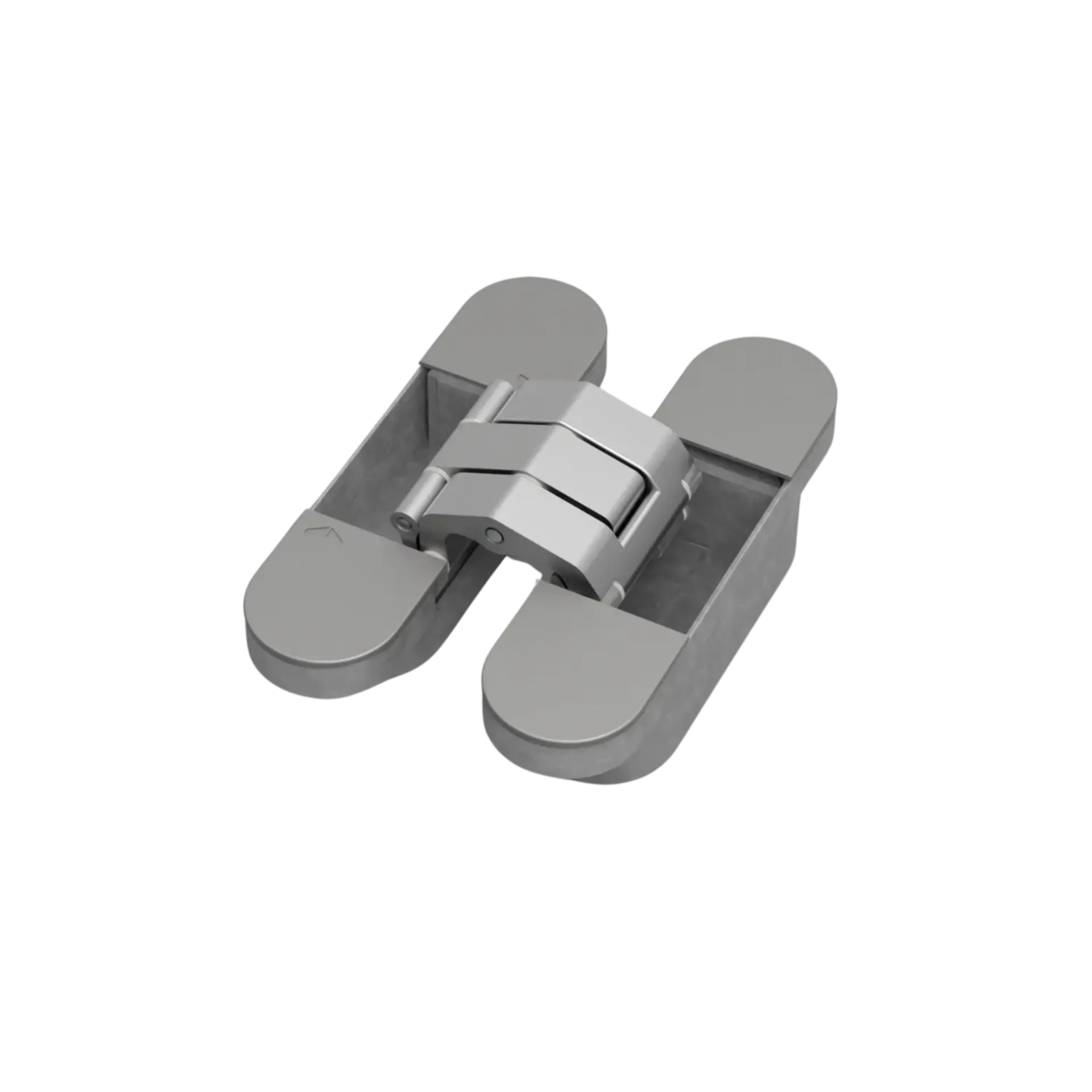 Charnière invisible Invisible Tyo jusqu'à 80kg GS/DS Chrome mat/Gris Charnière invisible Invisible Tyo jusqu'à 80kg GS/DS Chrome mat/Gris