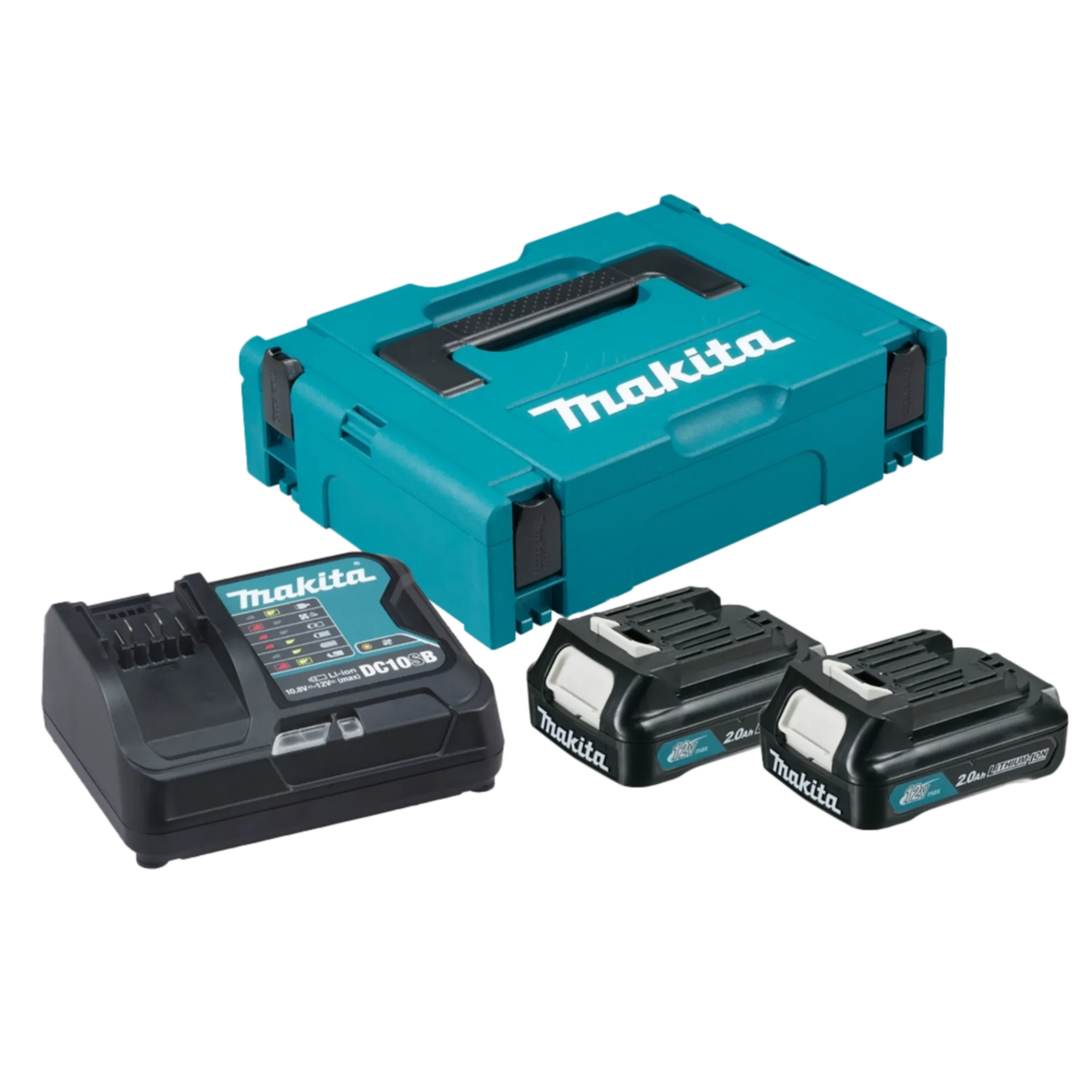 Set Power Pack : 12V 2 x 2Ah Li-ion BL1020B + Lader Set Power Pack : 12V 2 x 2Ah Li-ion BL1020B + Lader