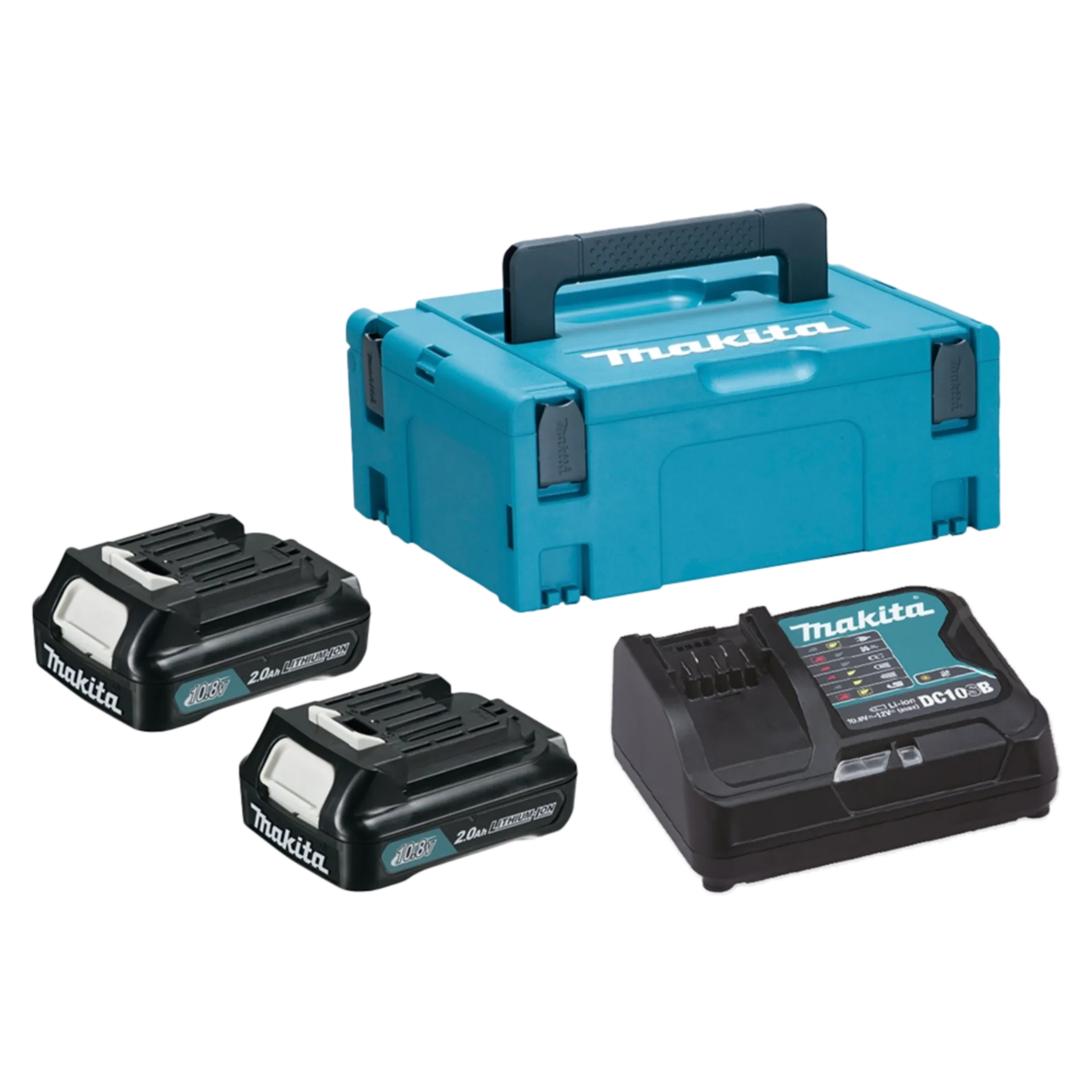 Set Power Pack : 12 V 2 x 2Ah Li-ion BL1020B + Chargeur Set Power Pack : 12 V 2 x 2Ah Li-ion BL1020B + Chargeur