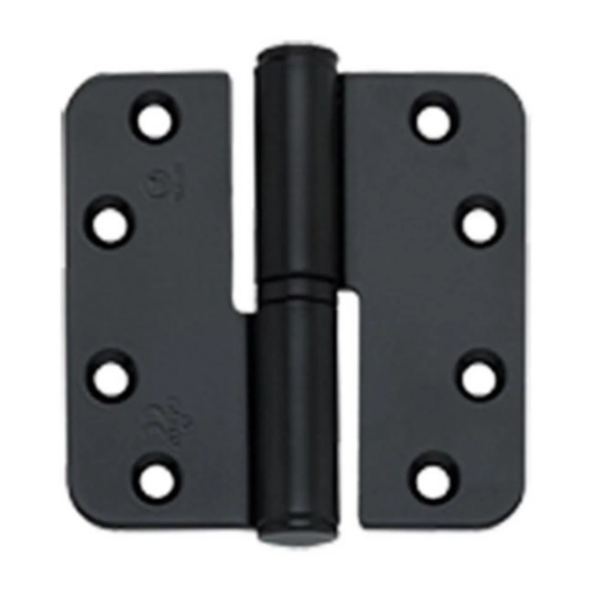 BSW 807 paumel met kogelstift (staal, mat zwart, afgerond, 127 mm, DIN R / BE L)