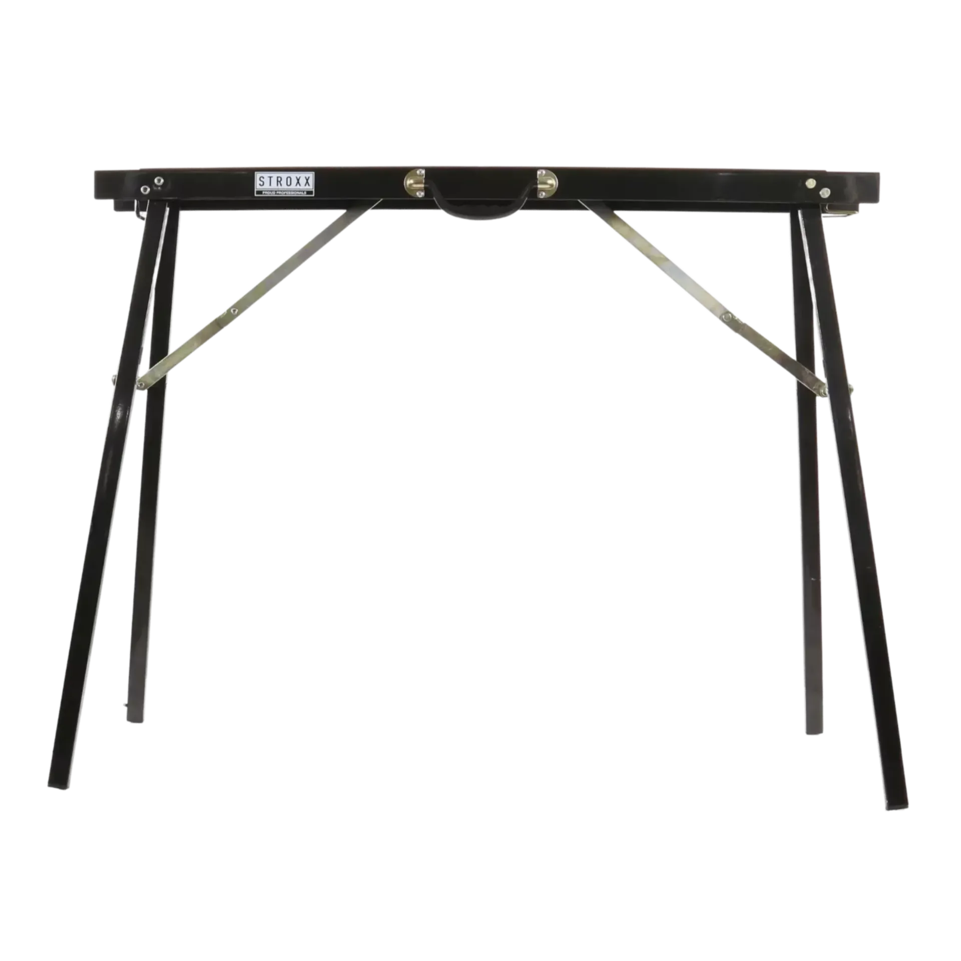 Tréteau à cadre en acier robuste pliable noir 136 kg
