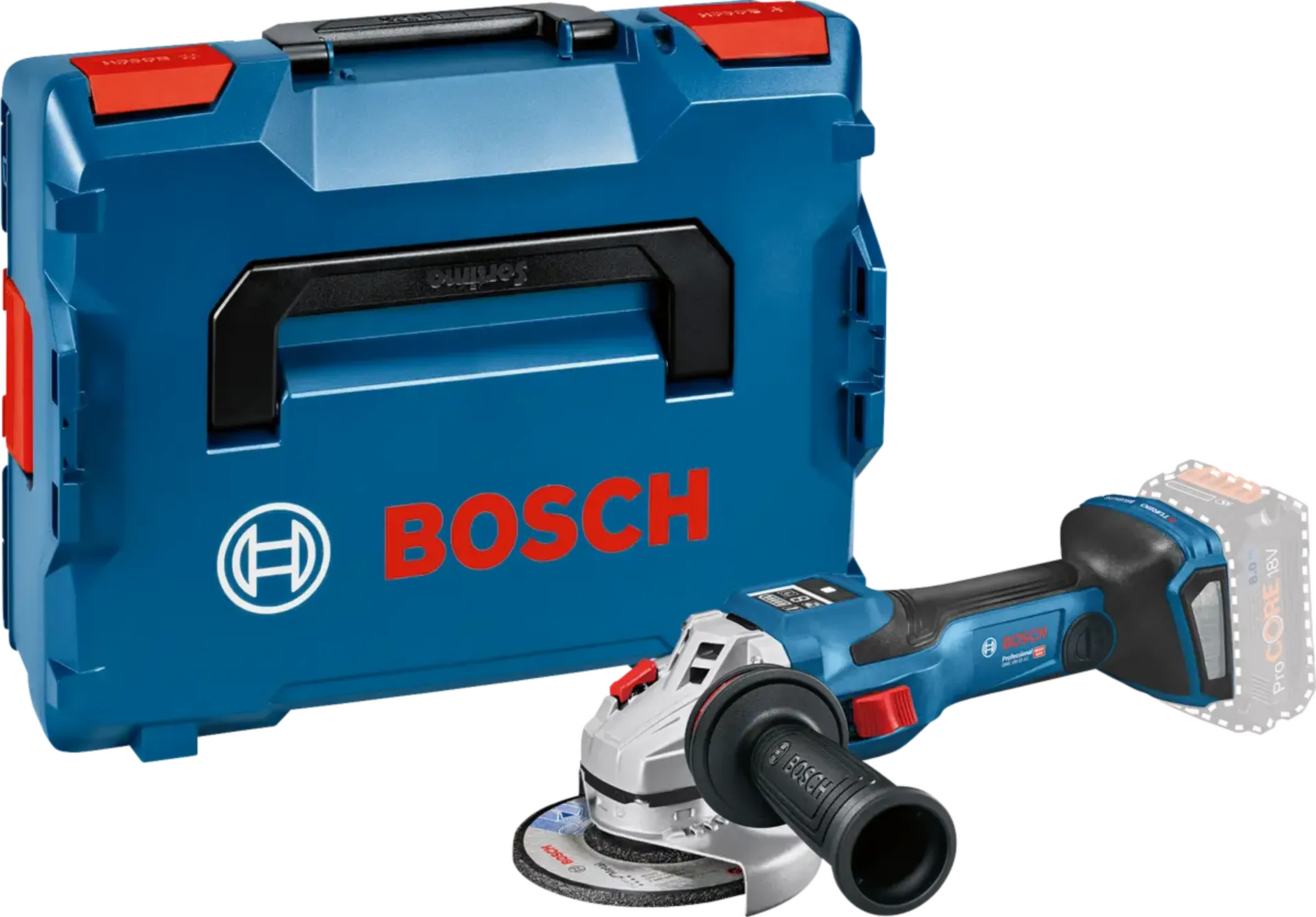 Accu haakse slijper GWS 18 V-15 SC (geleverd zonder accu)