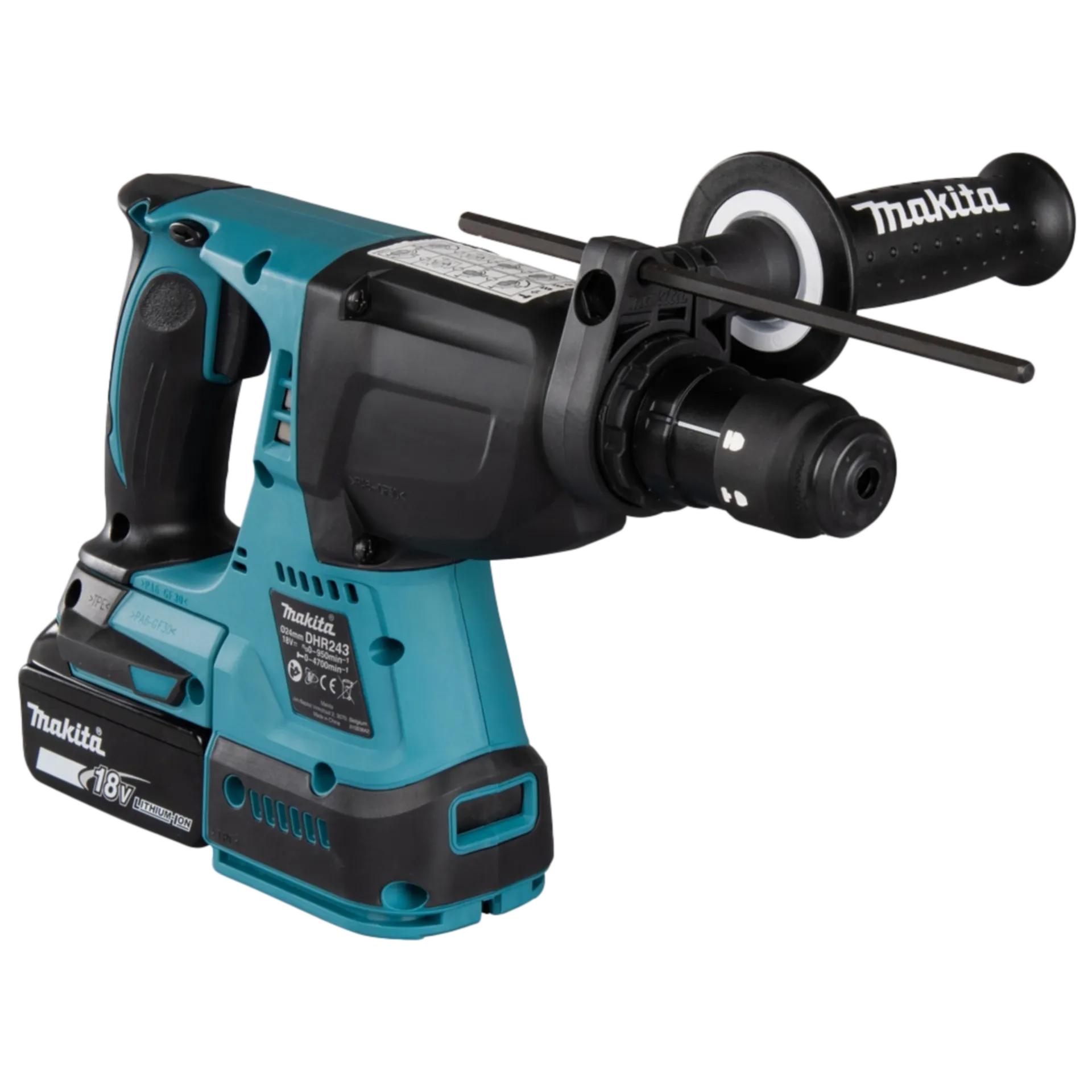 Accu Boor- en Beitelhamer SDS+ DHR243RTJW (18V-2x5Ah) met Afzuigunit Accu Boor- en Beitelhamer SDS+ DHR243RTJW (18V-2x5Ah) met Afzuigunit