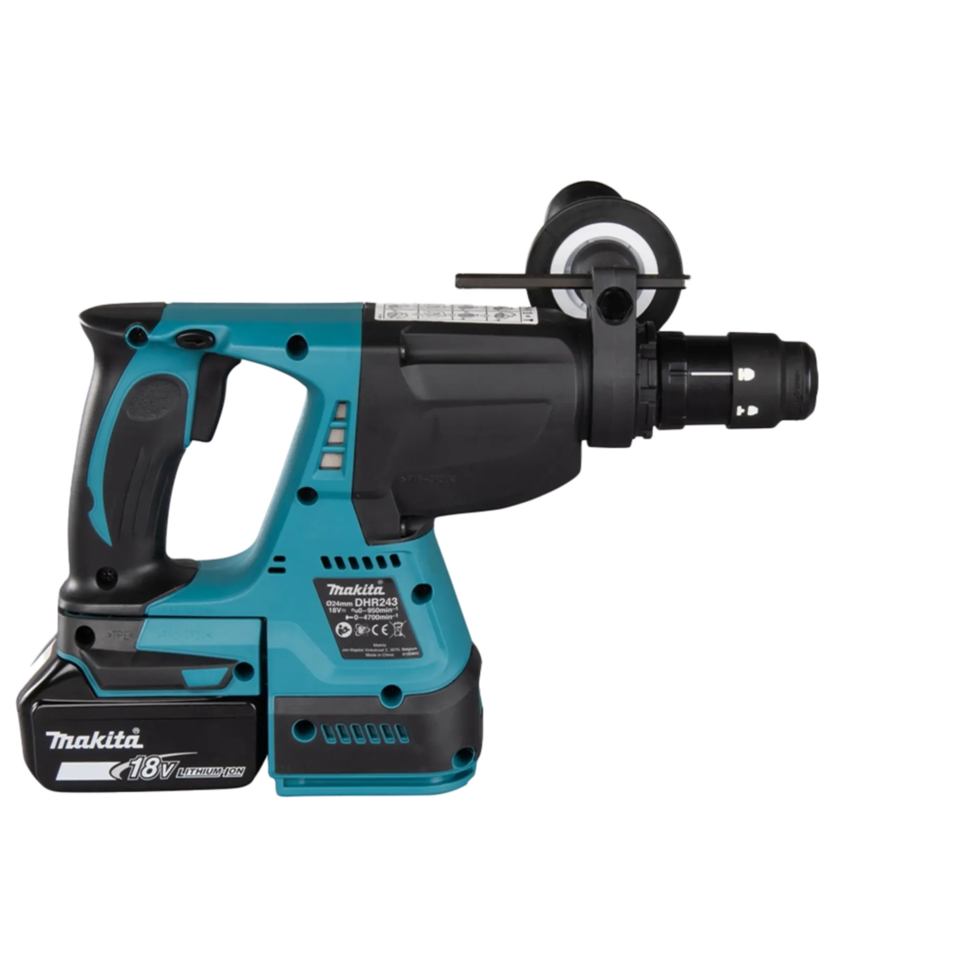 Accu Boor- en Beitelhamer SDS+ DHR243RTJW (18V-2x5Ah) met Afzuigunit Accu Boor- en Beitelhamer SDS+ DHR243RTJW (18V-2x5Ah) met Afzuigunit