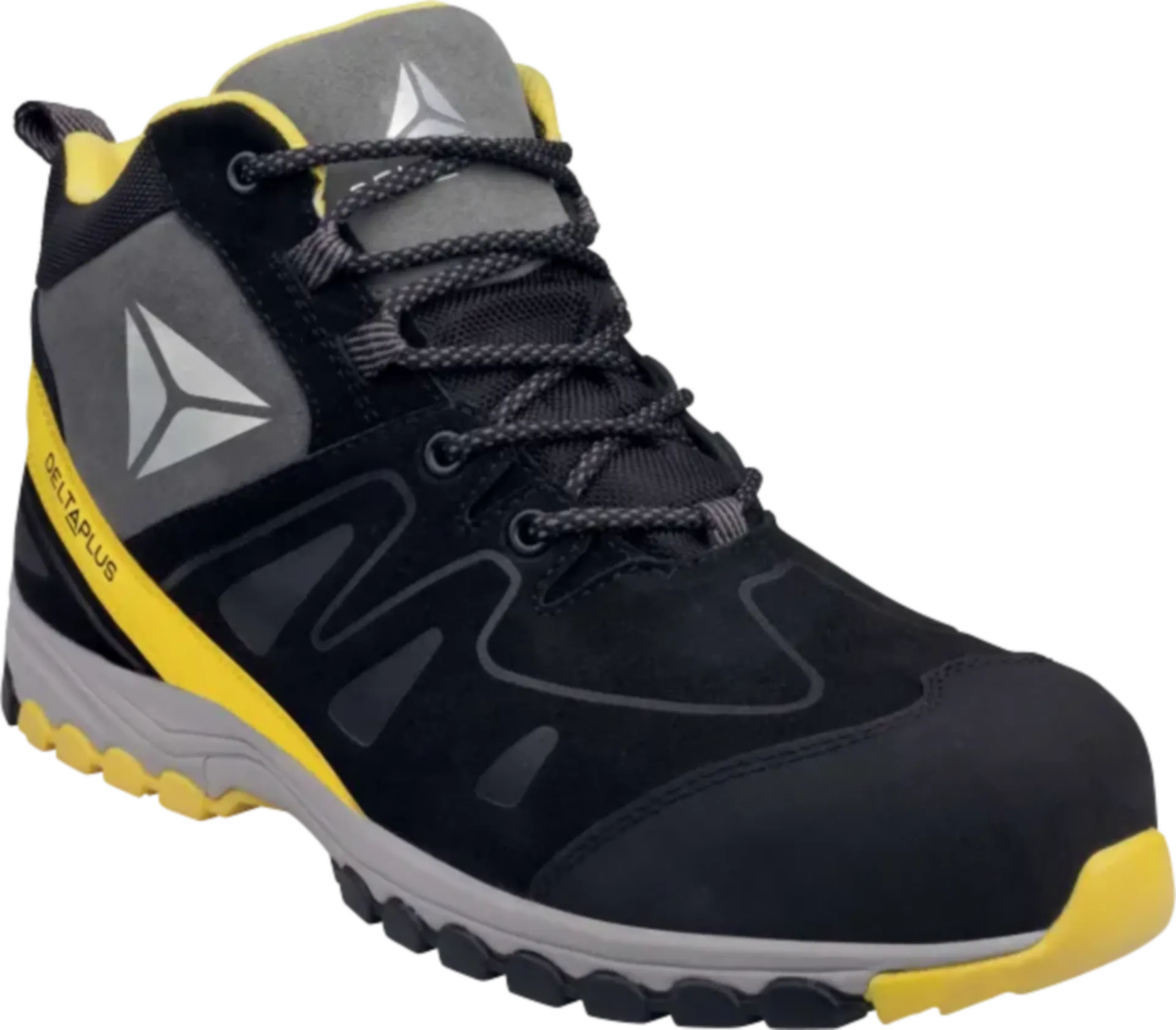 Chaussure de sécurité haute noir/jaune - taille 43 Chaussure de sécurité haute noir/jaune - taille 43