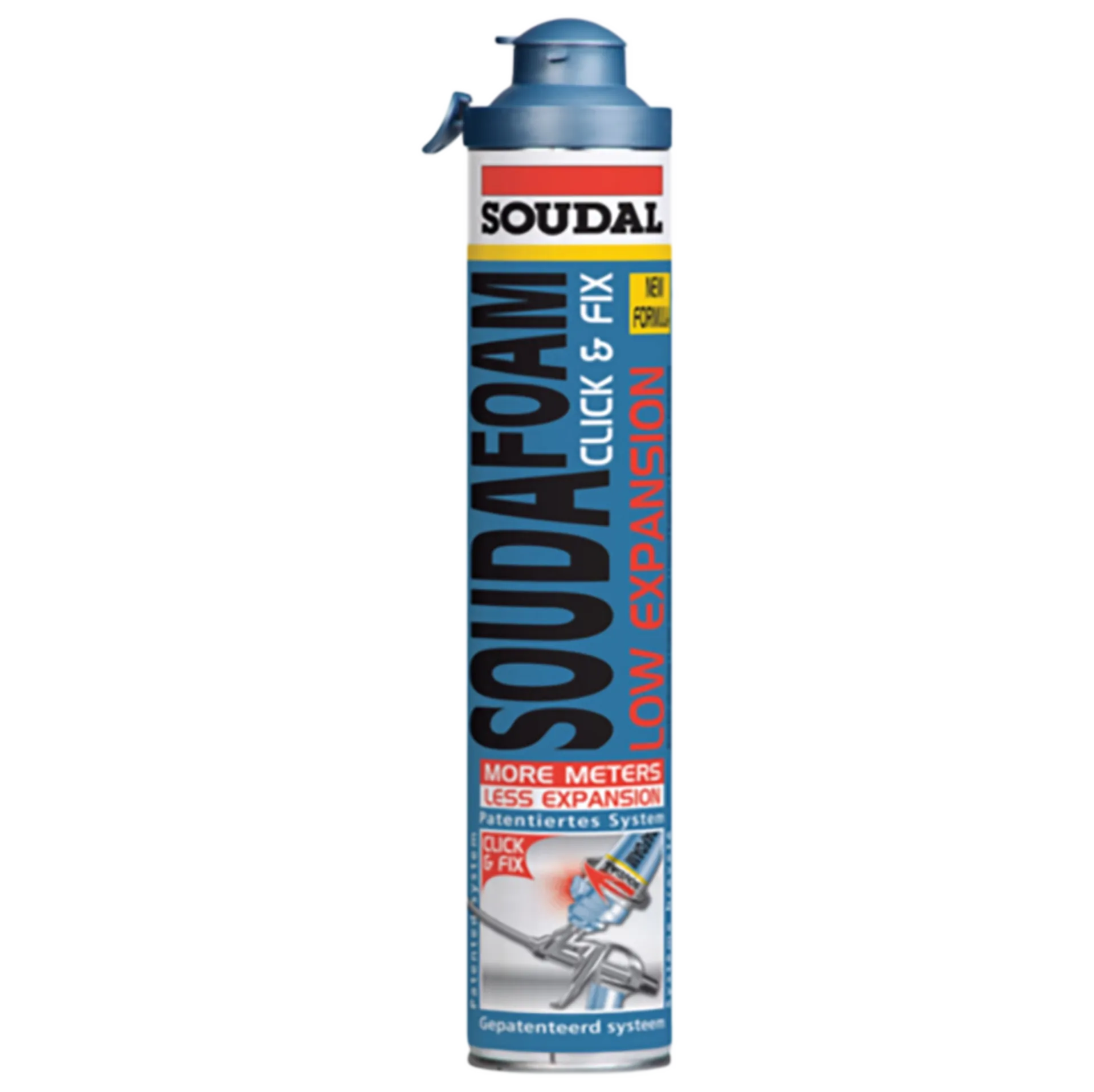 Mousse PU Ignifuge à Faible Expansion - 750 ml Soudafoam Fr Hy - Click&Fix Mousse PU Ignifuge à Faible Expansion - 750 ml Soudafoam Fr Hy - Click&Fix