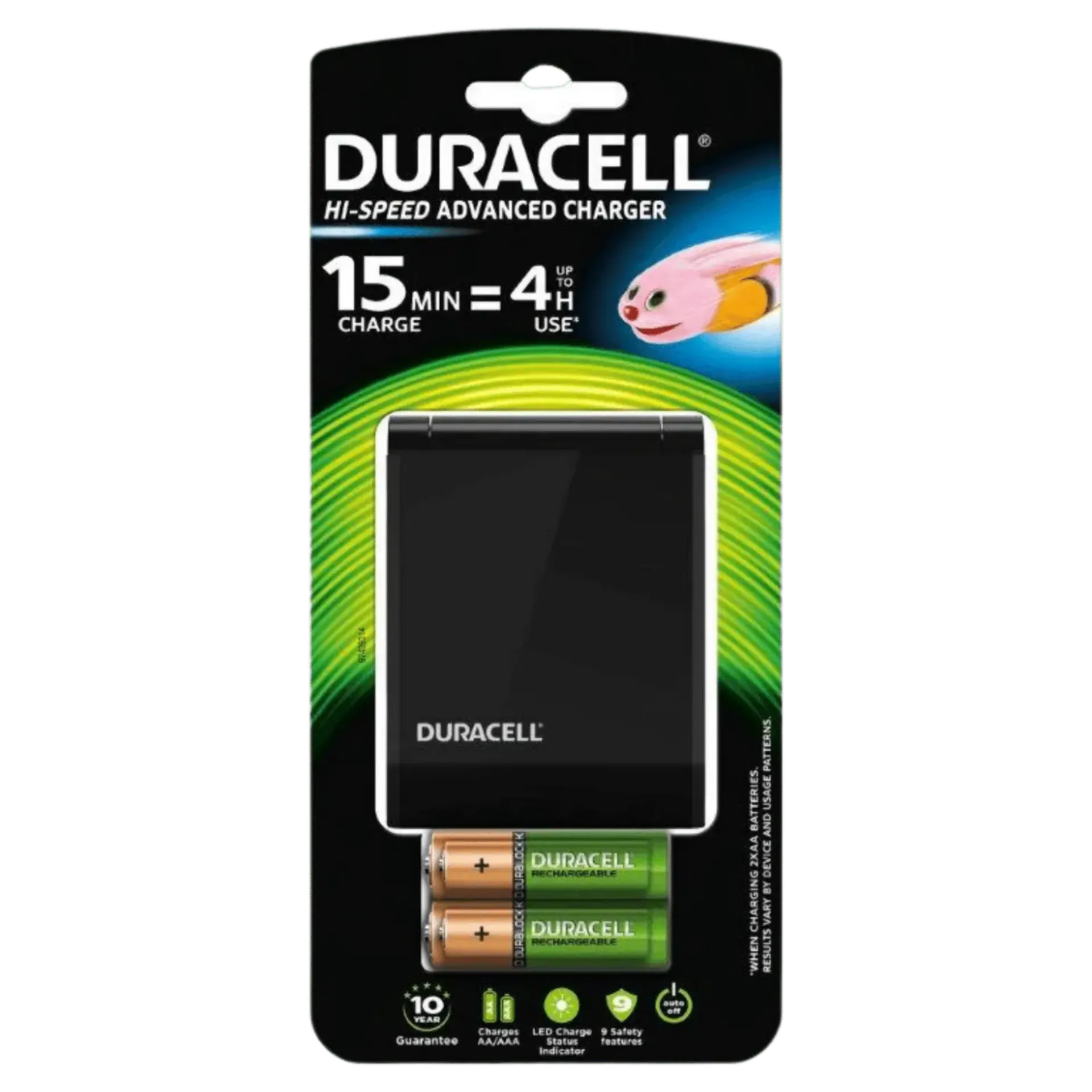Chargeur de pile universel CEF15 POUR NIMH 15MIN - INCL. 4*AA