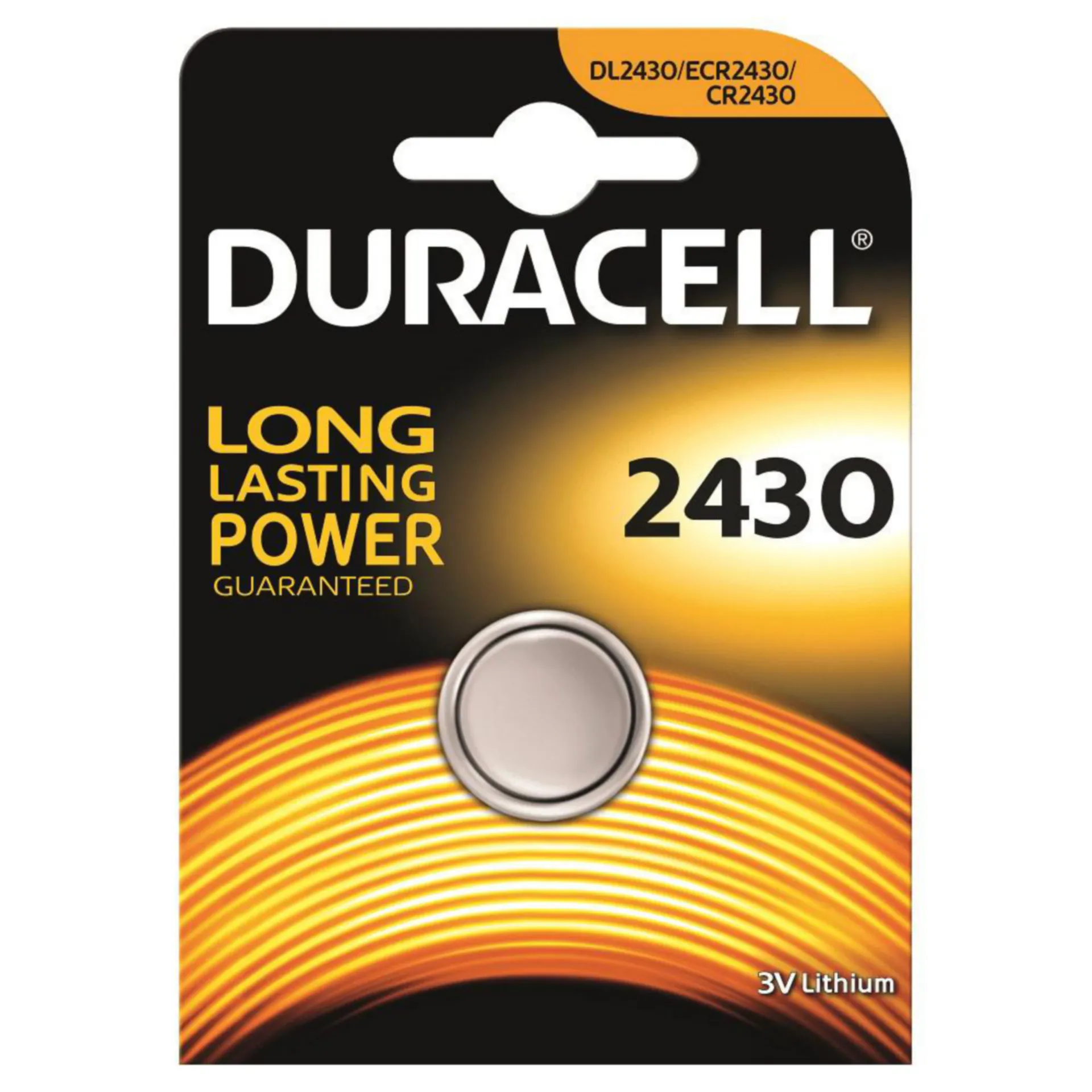 Duracell CR2430 Lithium batterij (blister 1 stuk)