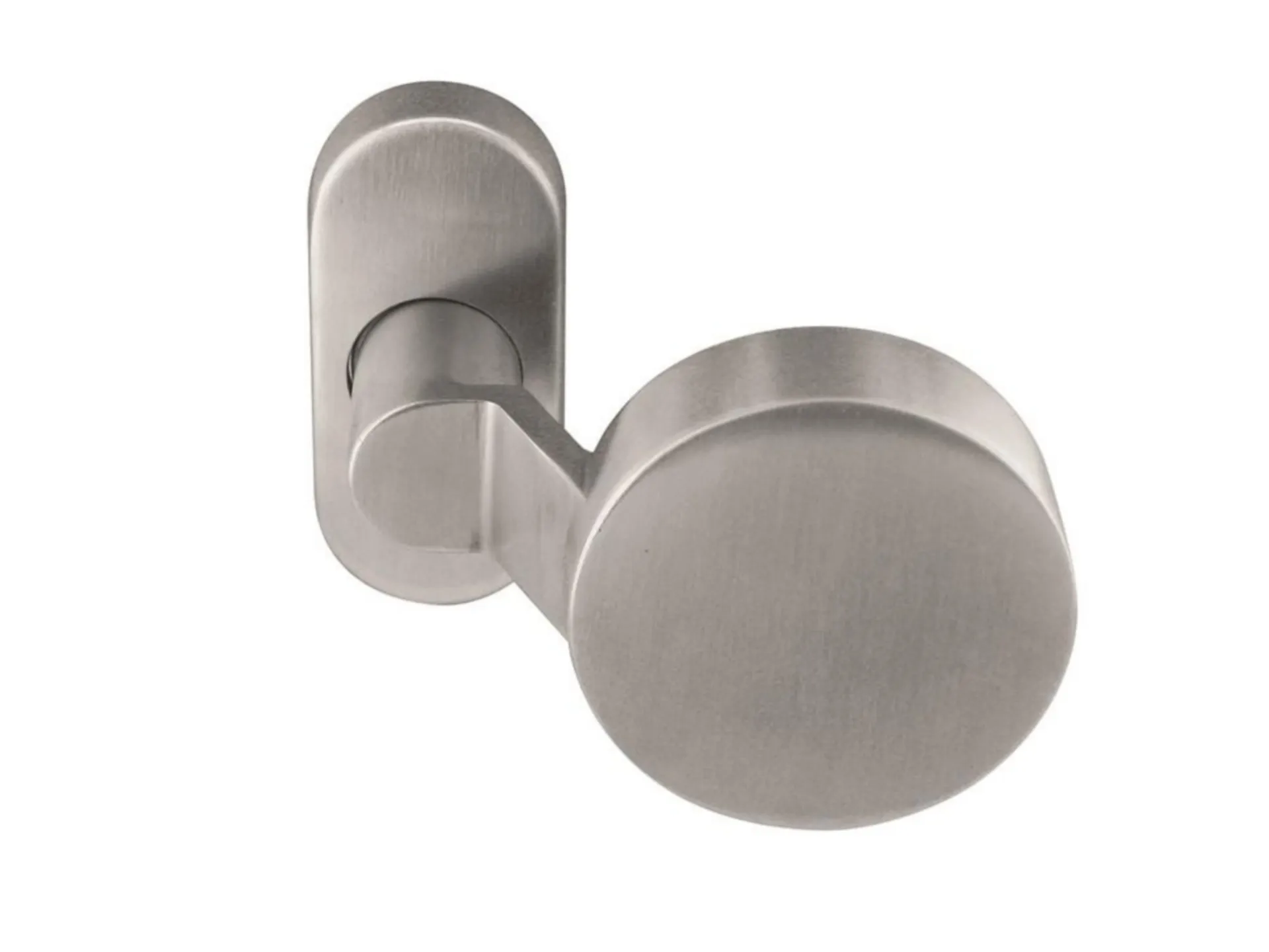 Artitec 91381R deurknop (gekropt vlak, ovaal rozet, inox)