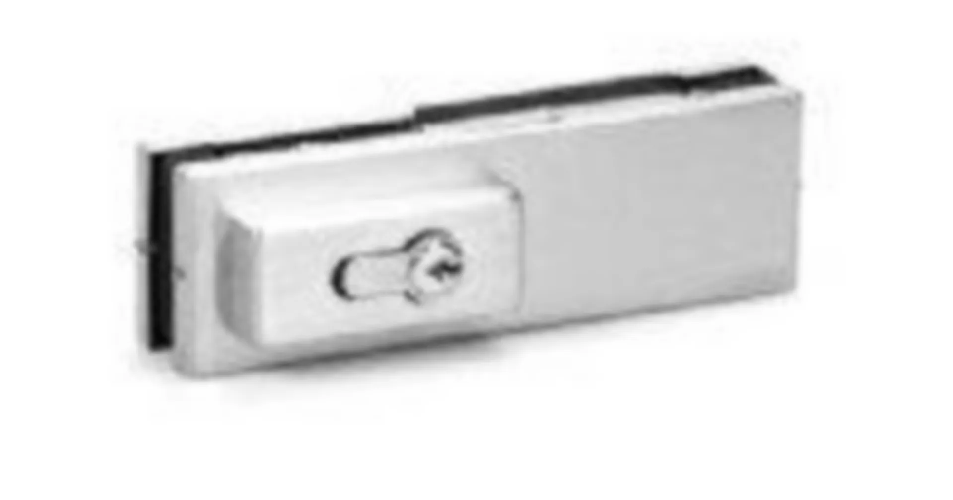HOEKSLOT GEZE PL50 VOOR GLAZEN DEUR INOX MAT