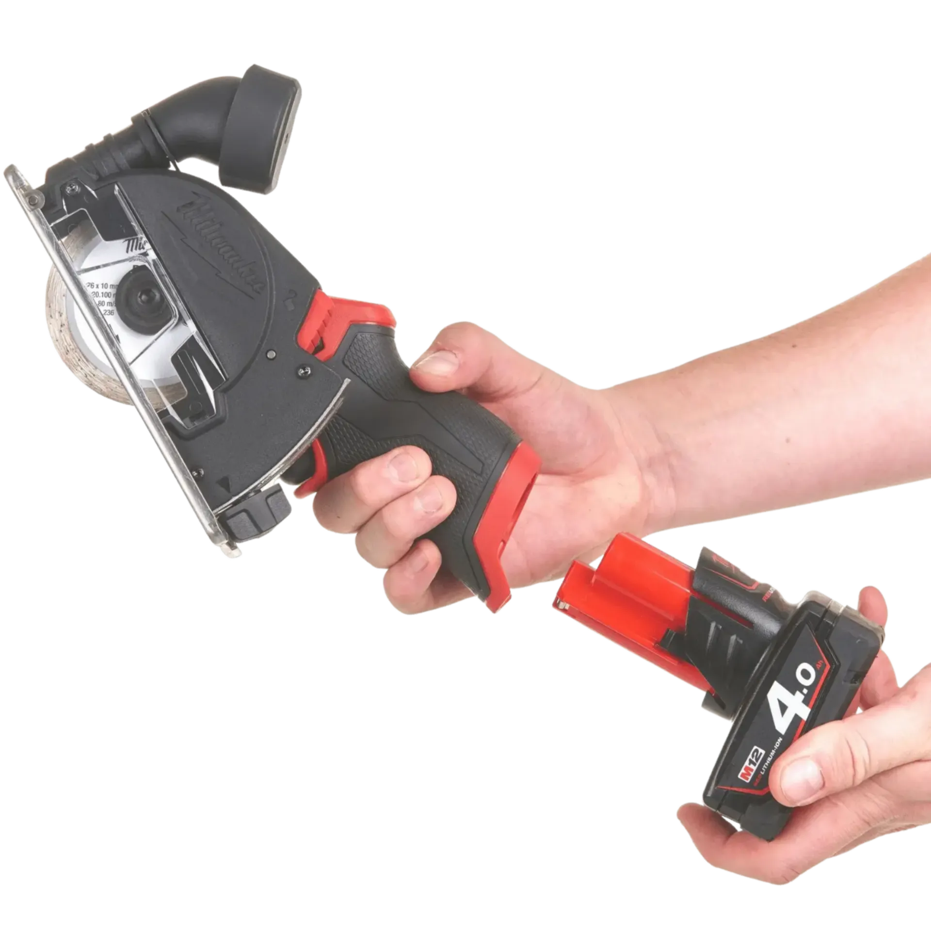 FCOT-422X Meuleuse d'angle sans fil (12V 1X 2,0AH - 1X 4AH Li-ion + chargeur + coffret)