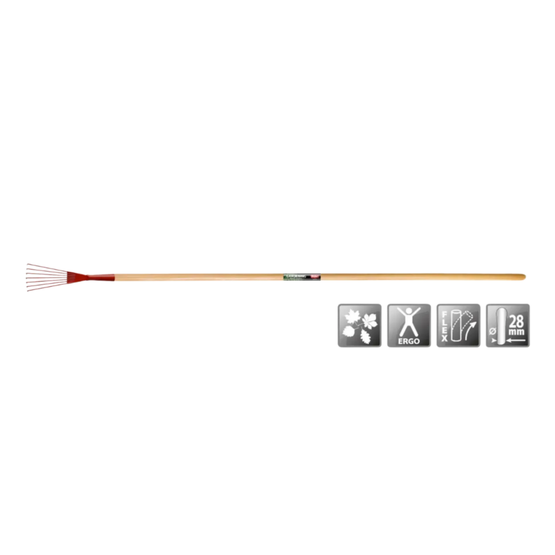 Râteau à feuilles 7T rond et fixe - 1,5 m Râteau à feuilles 7T rond et fixe - 1,5 m