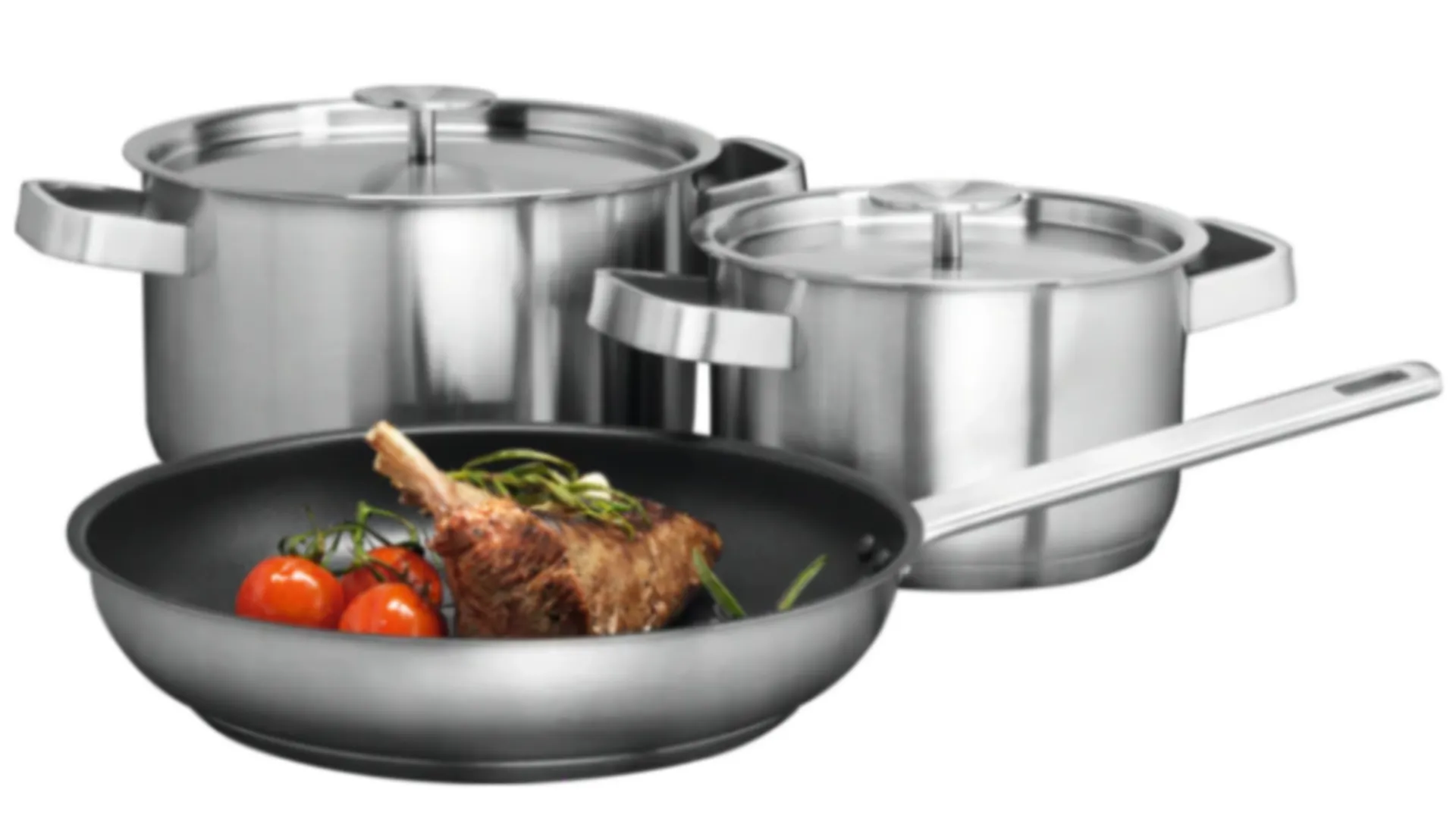 AEG A3SS Accessoire Table de cuisson Set de casseroles 3 pcs: cocotte inox Ø 16c