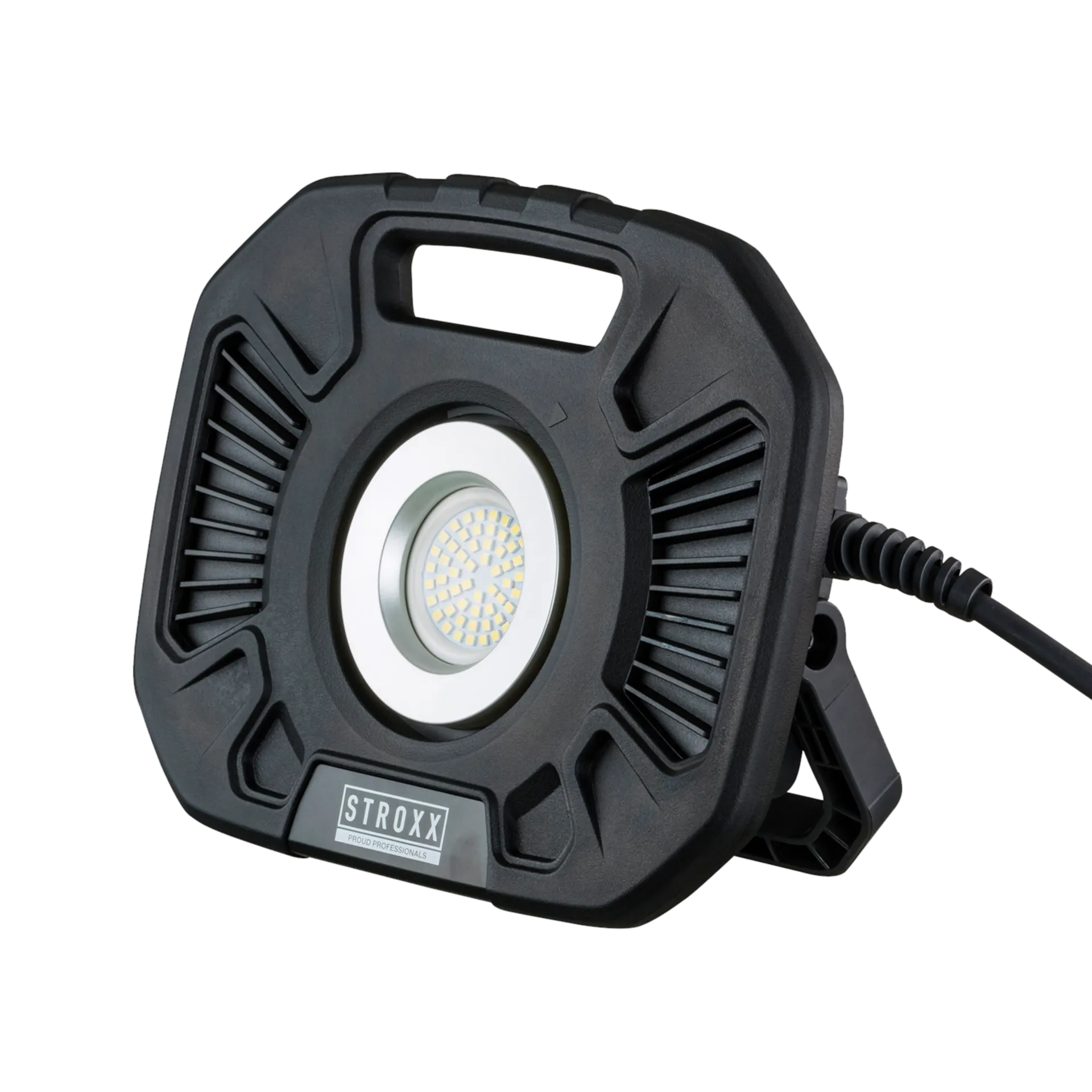 Werflamp 60W 600-6000 lumen IP54 + 2 stopcontacten 230V