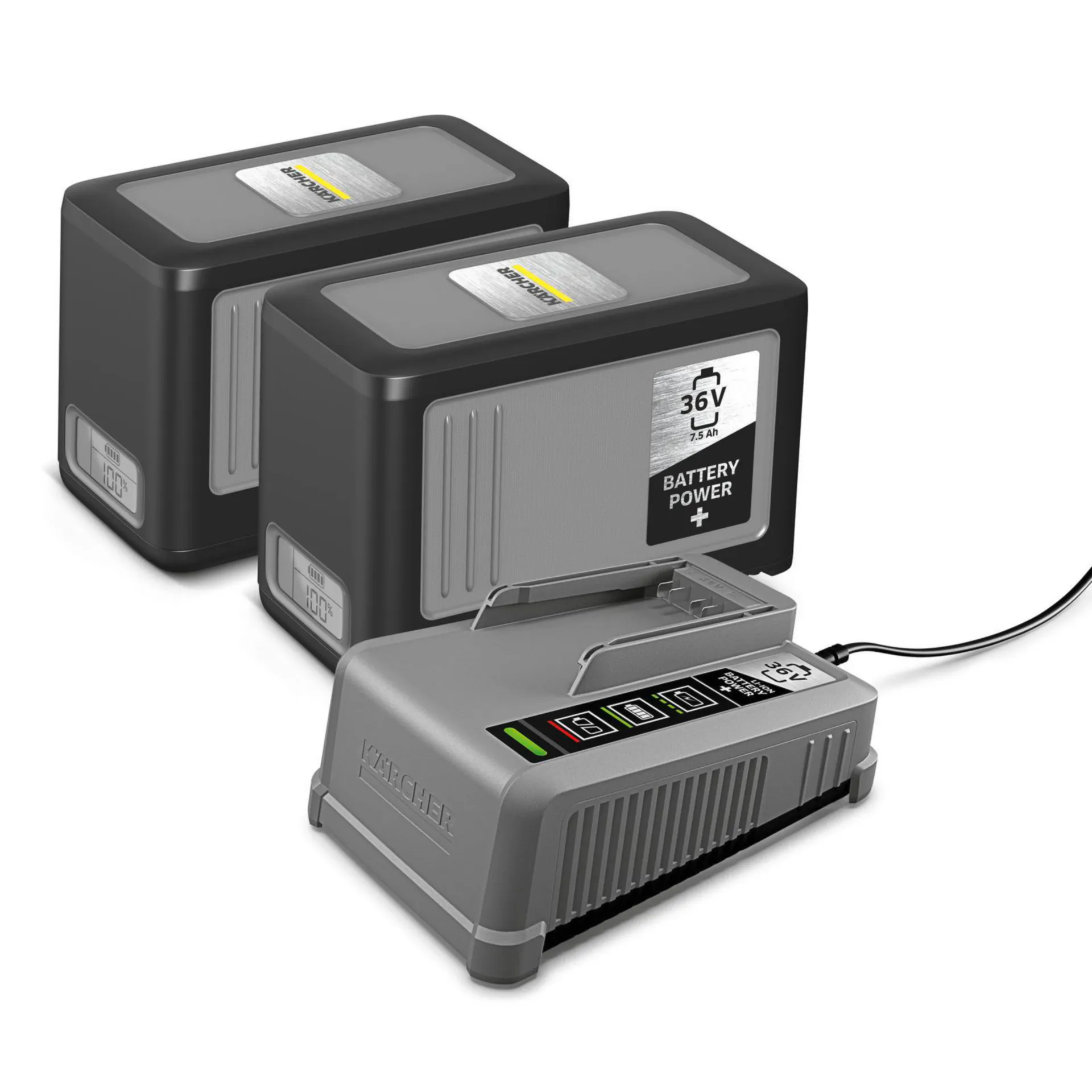 BATTERIJSET : 2 X 36V 7.5 AH + LADER