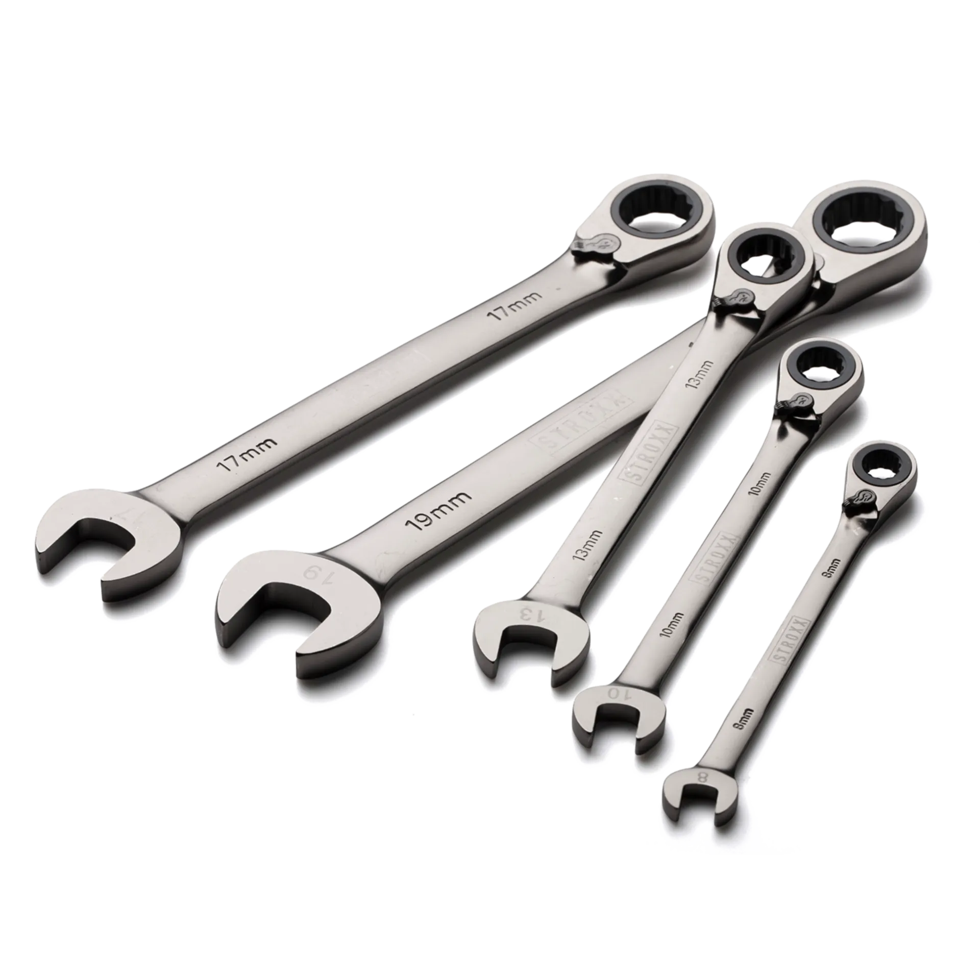 Coffret Cles Mixtes A Cliquets De 8-19 mm, 5 Delig 15° Coffret Cles Mixtes A Cliquets De 8-19 mm, 5 Delig 15°