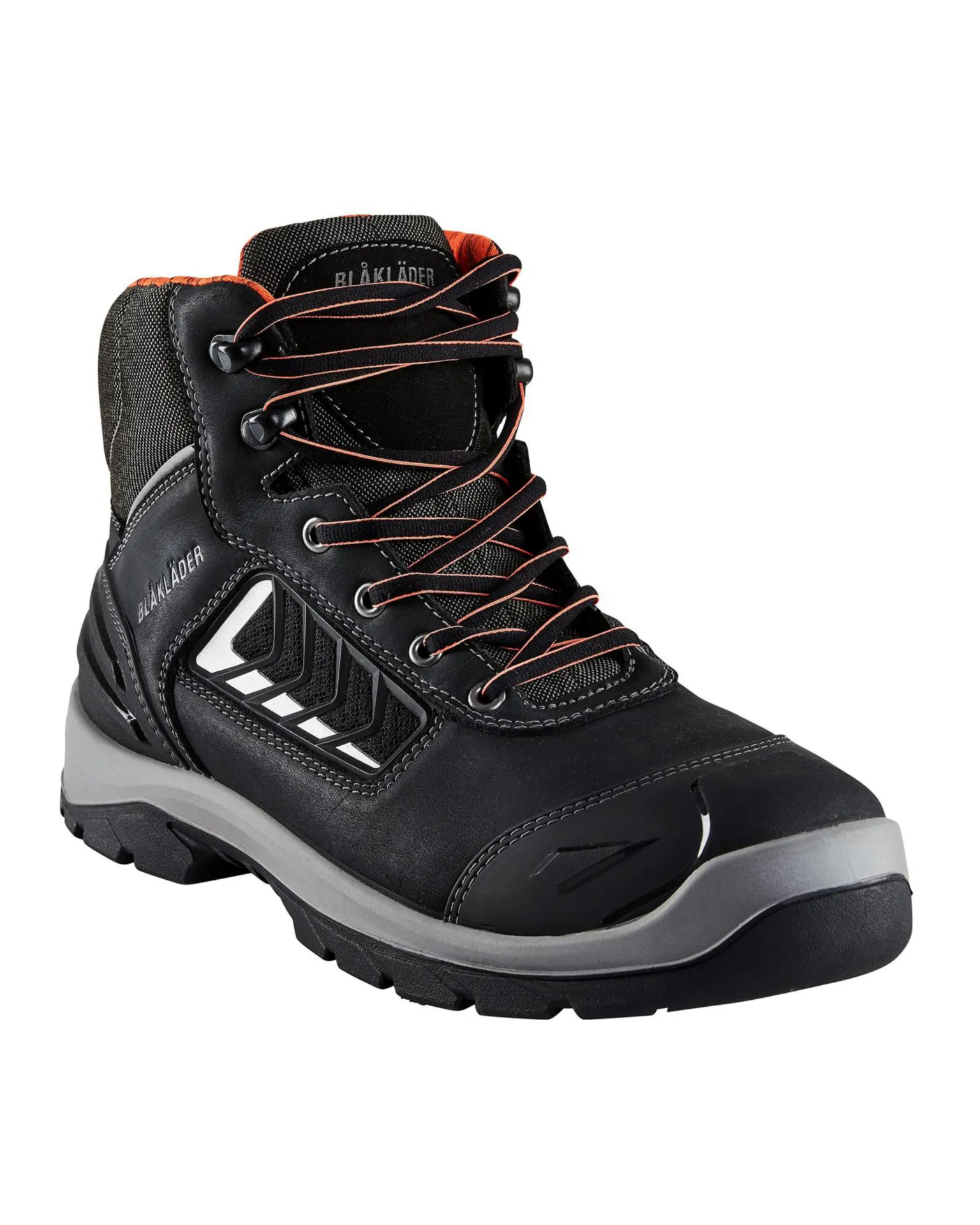 Blaklader 2452/0000/9900 Chaussure de sécurité haute à lacets (S3, cuir, noir)