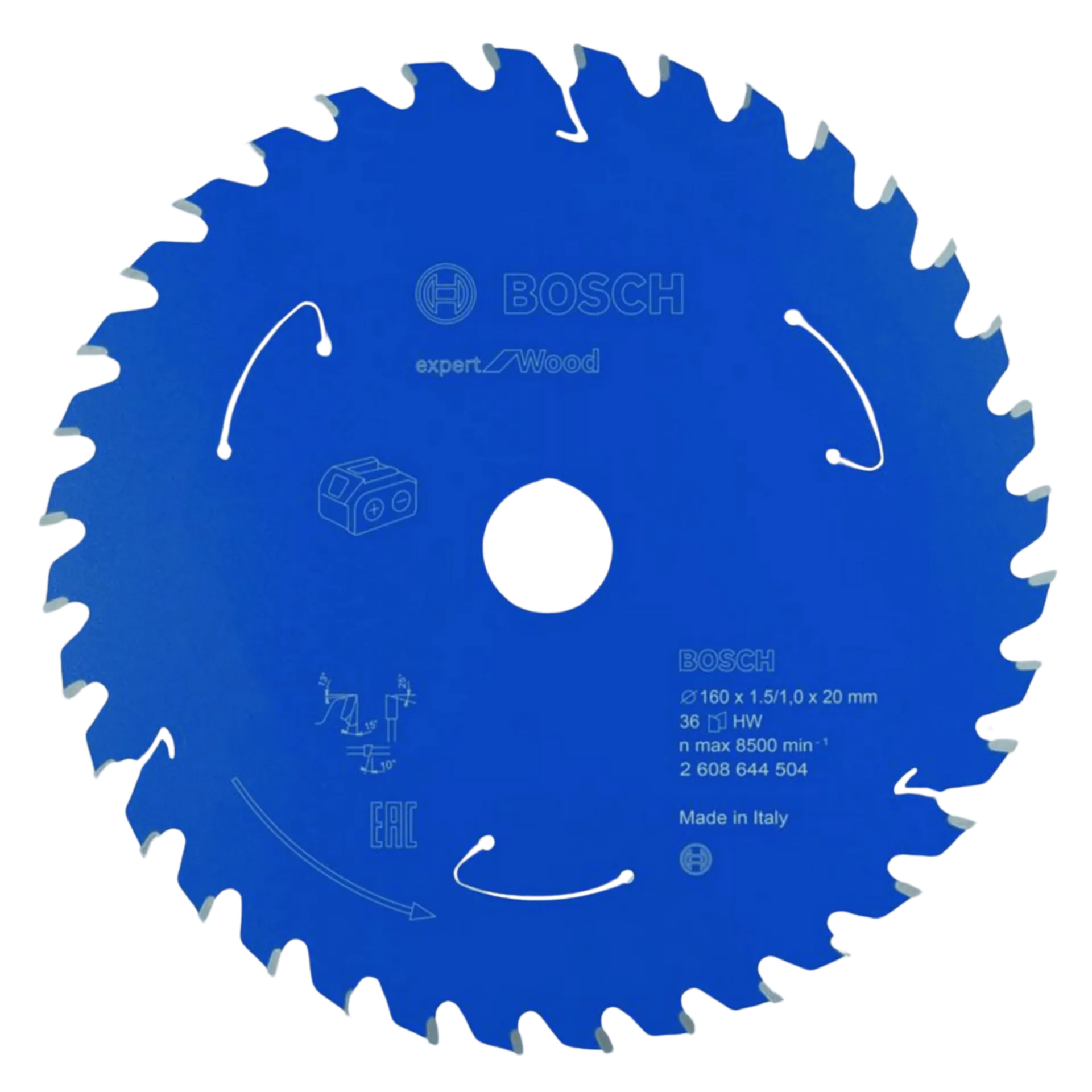 Lame de scie circulaire sans fil expert pour bois 160 x 20 x 1.5/1x36t - 2608644504