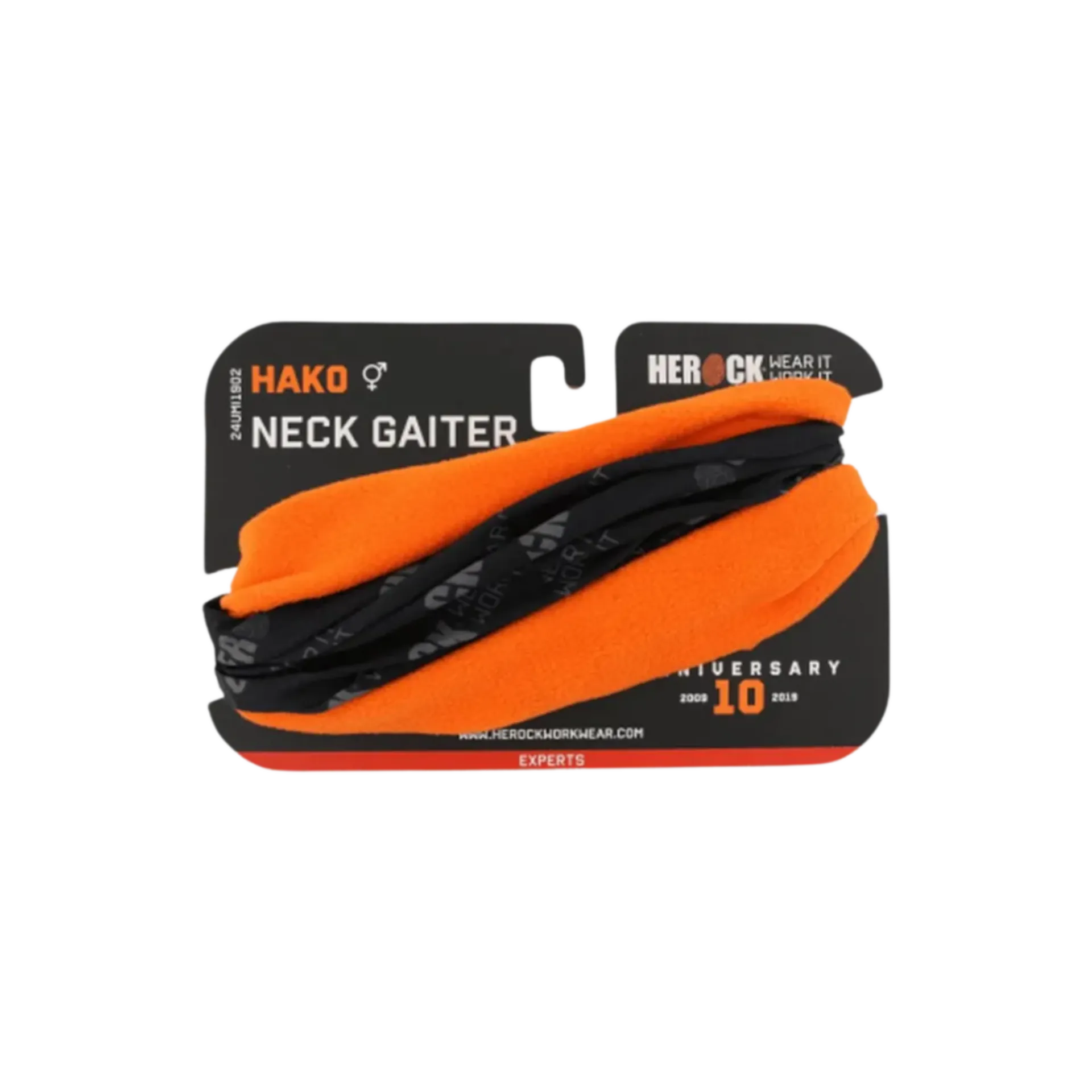 Tour de cou/buff - noir/orange