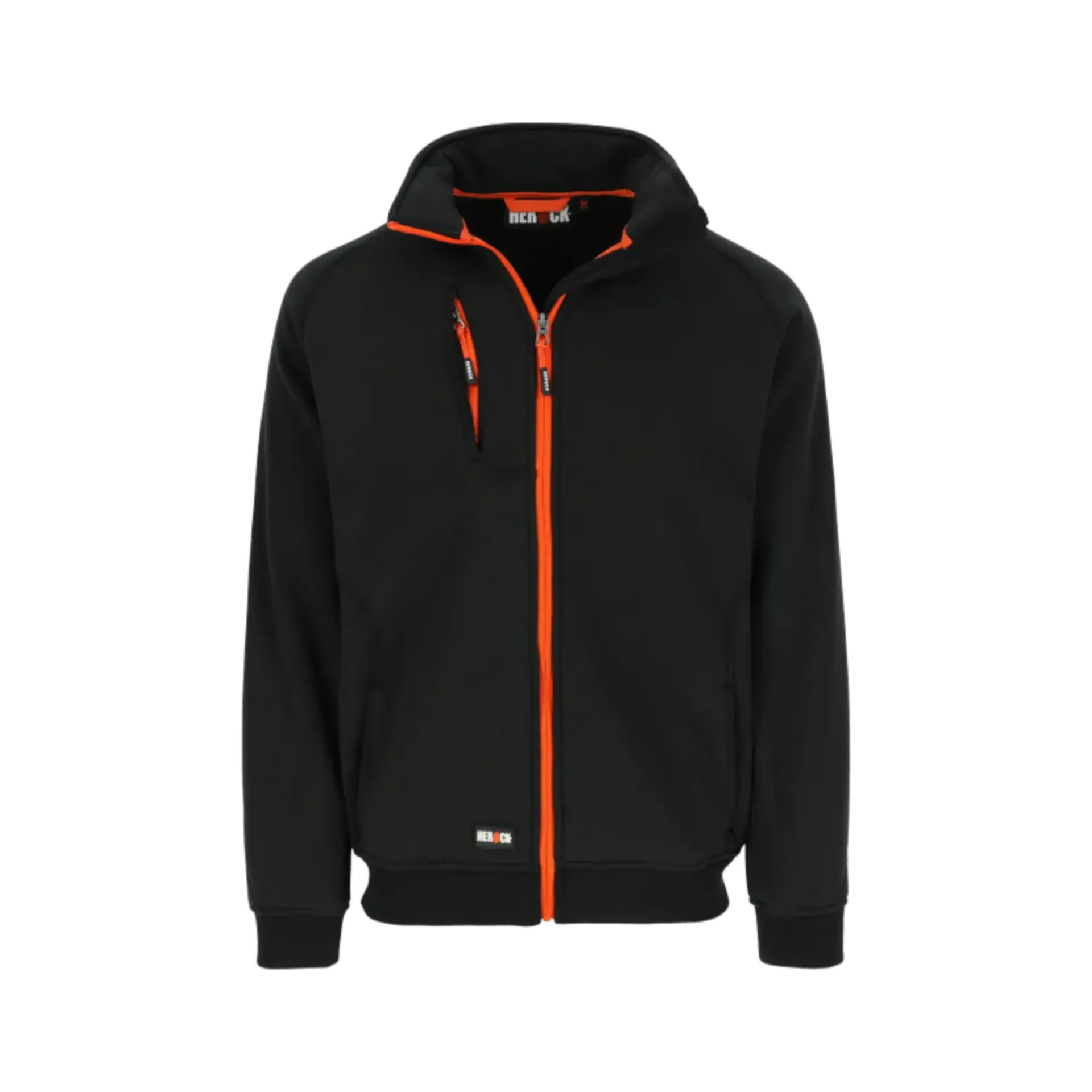 Sweater met rits Othello - zwart