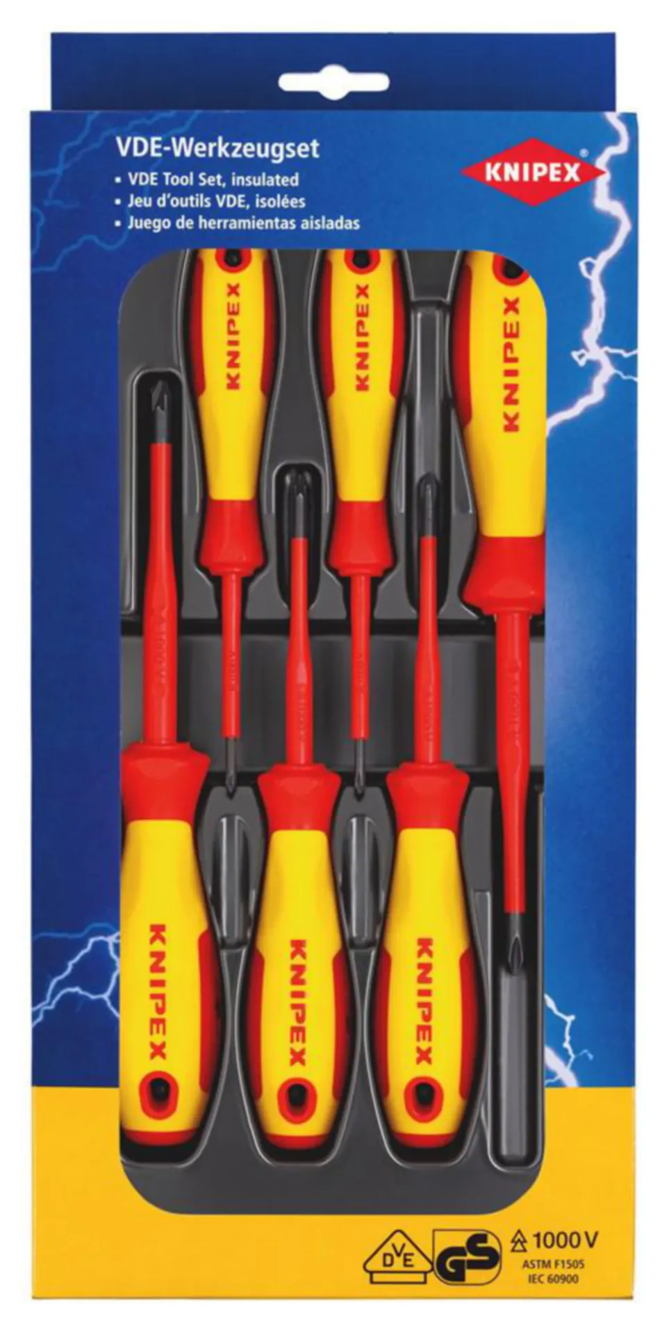 KNIPEX VDE JEU DE TOURNEVIS PH/PZ - 00 20 12 V03