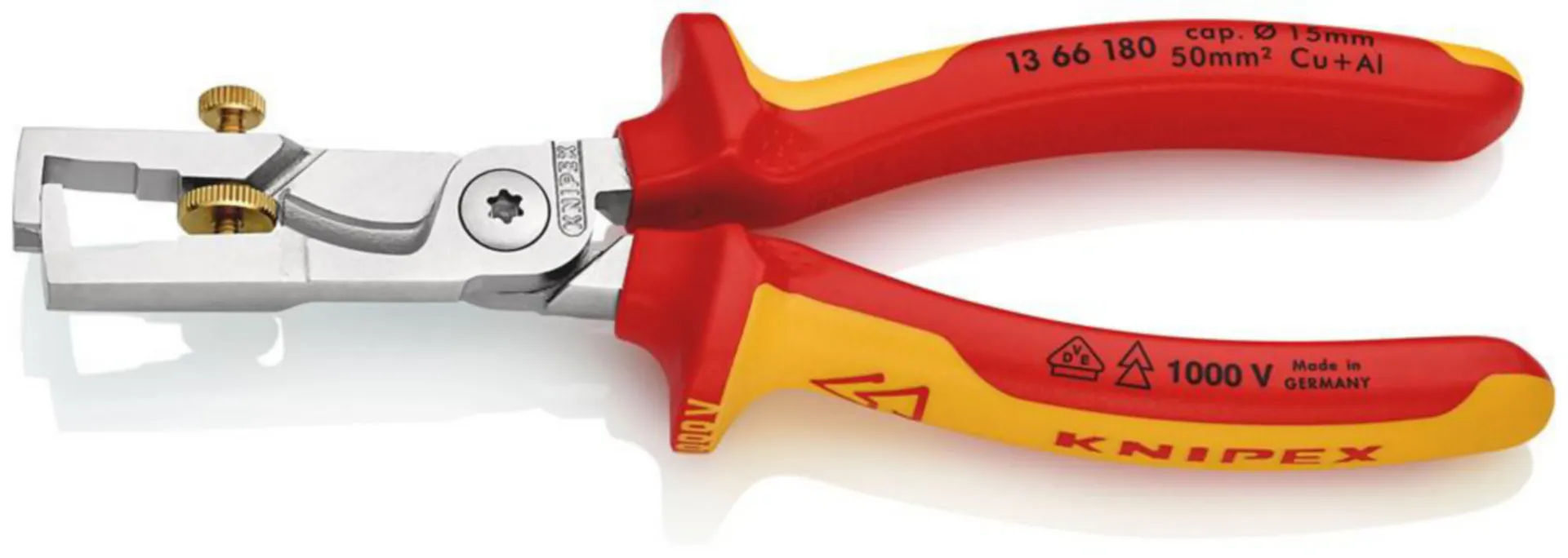 KNIPEX Coupe-câbles à dénuder VDE - 13 66 180 SB