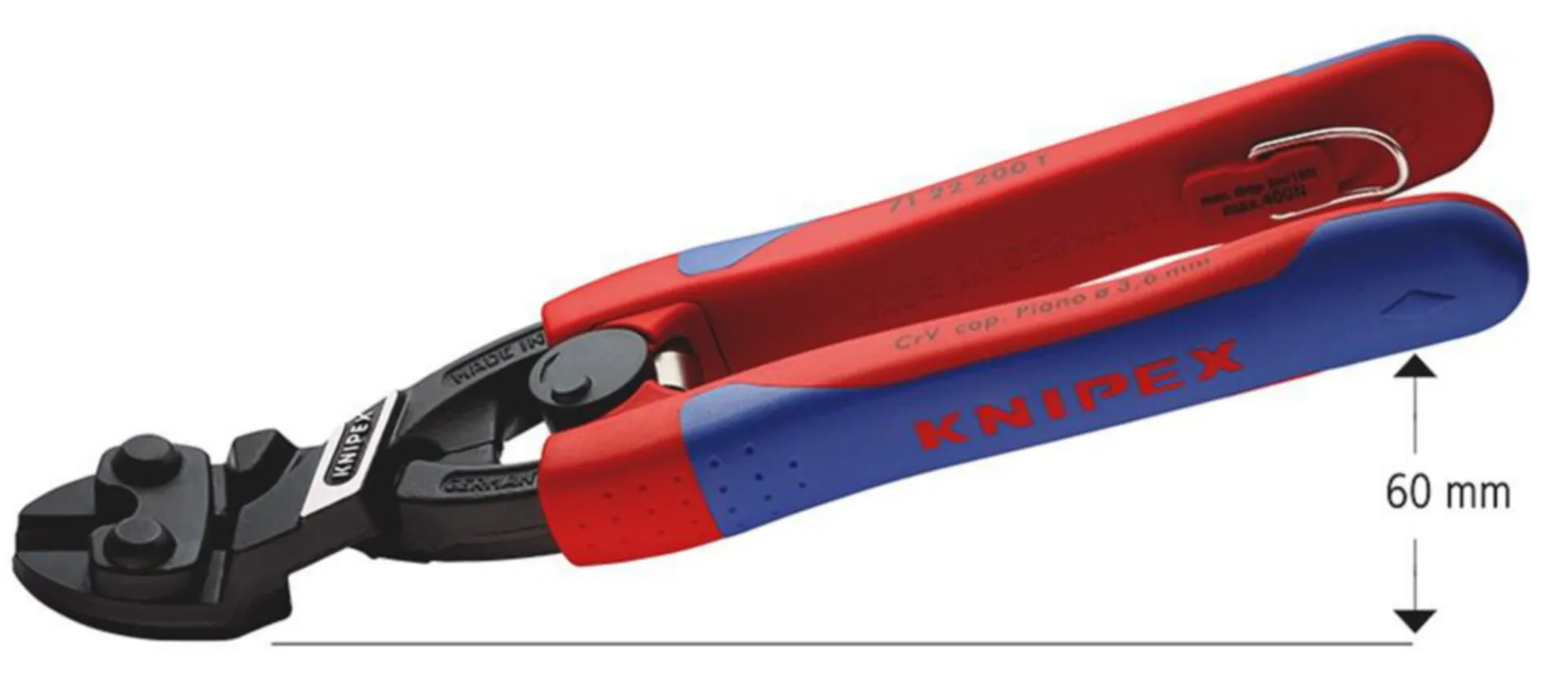 KNIPEX COUPE-BOULON COMPACT 200MM 20° ANTICHUTE - 71 22 200 T