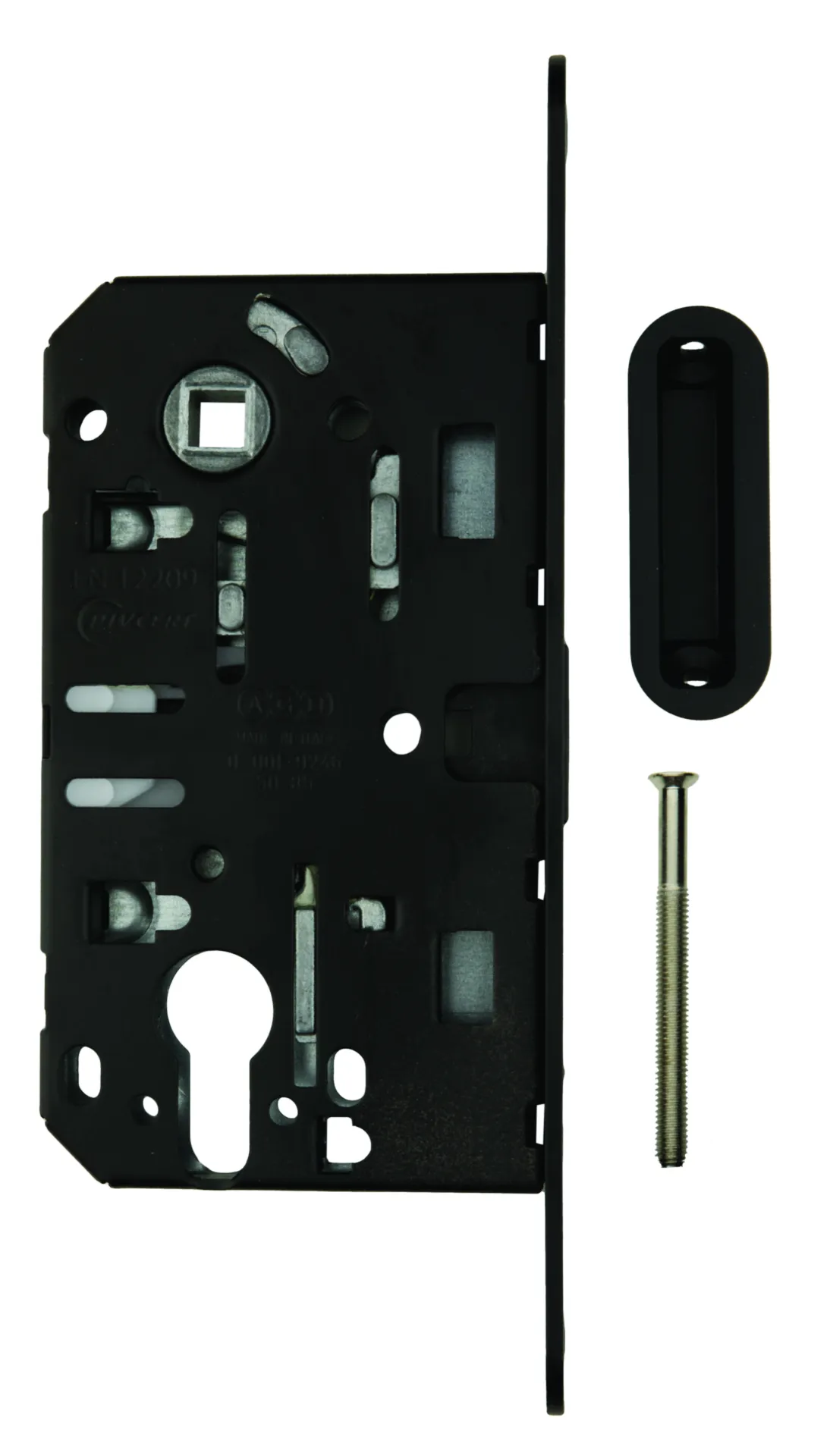 AGB Polaris serrure magnétique PZ (entraxe 85 mm, axe 50 mm, têtière noire 18x196 mm)