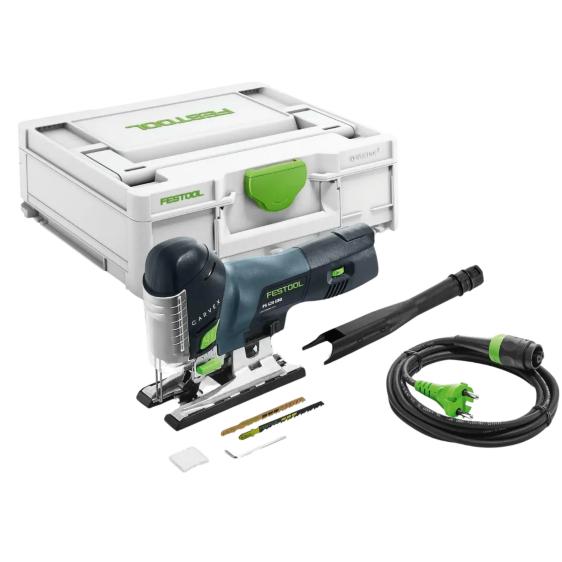 Carvex PS 420 EBQ-Plus decoupeerzaag 550W (bodygrip - 120 mm) Carvex PS 420 EBQ-Plus decoupeerzaag 550W (bodygrip - 120 mm)