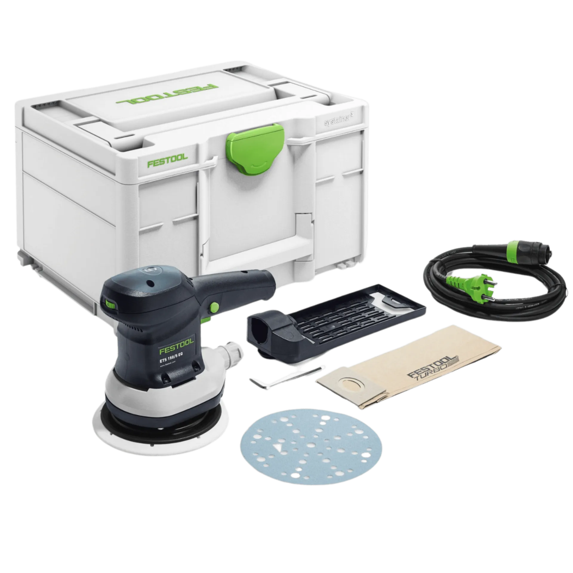 Excenterschuurmachine ETS 150/5 Eq-Plus (310W – ø 150 mm) 576080 Excenterschuurmachine ETS 150/5 Eq-Plus (310W – ø 150 mm) 576080