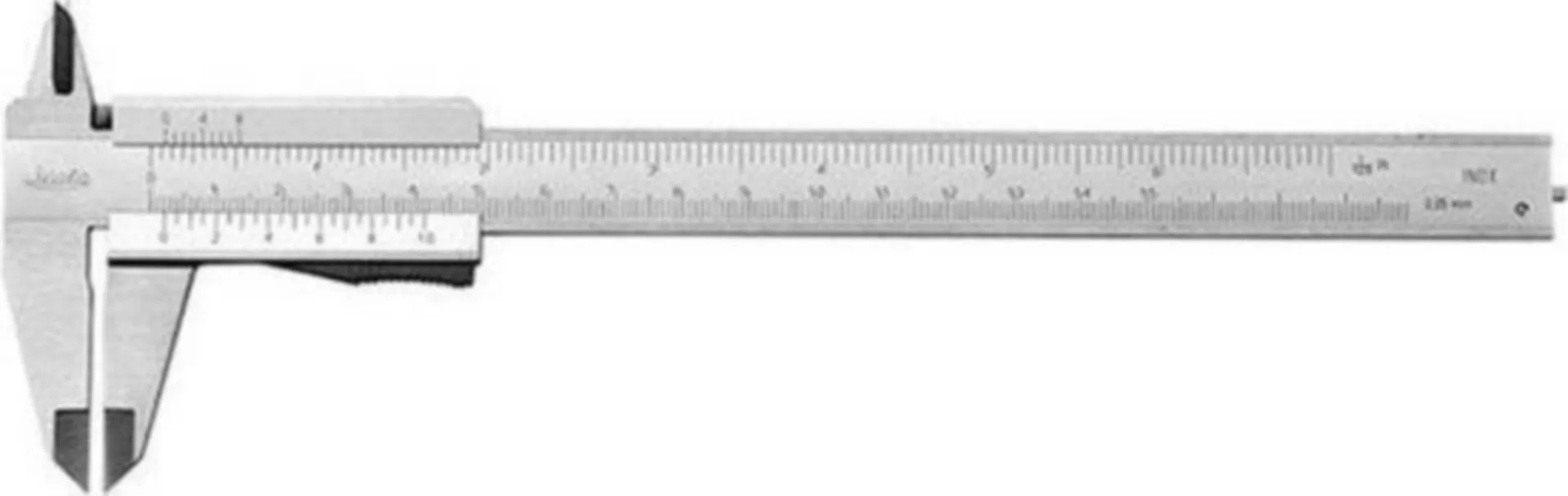 Scala 251.301-X schuifmaat (150 x 40 mm, monoblok, 1/20 mm - 1/128 inch)