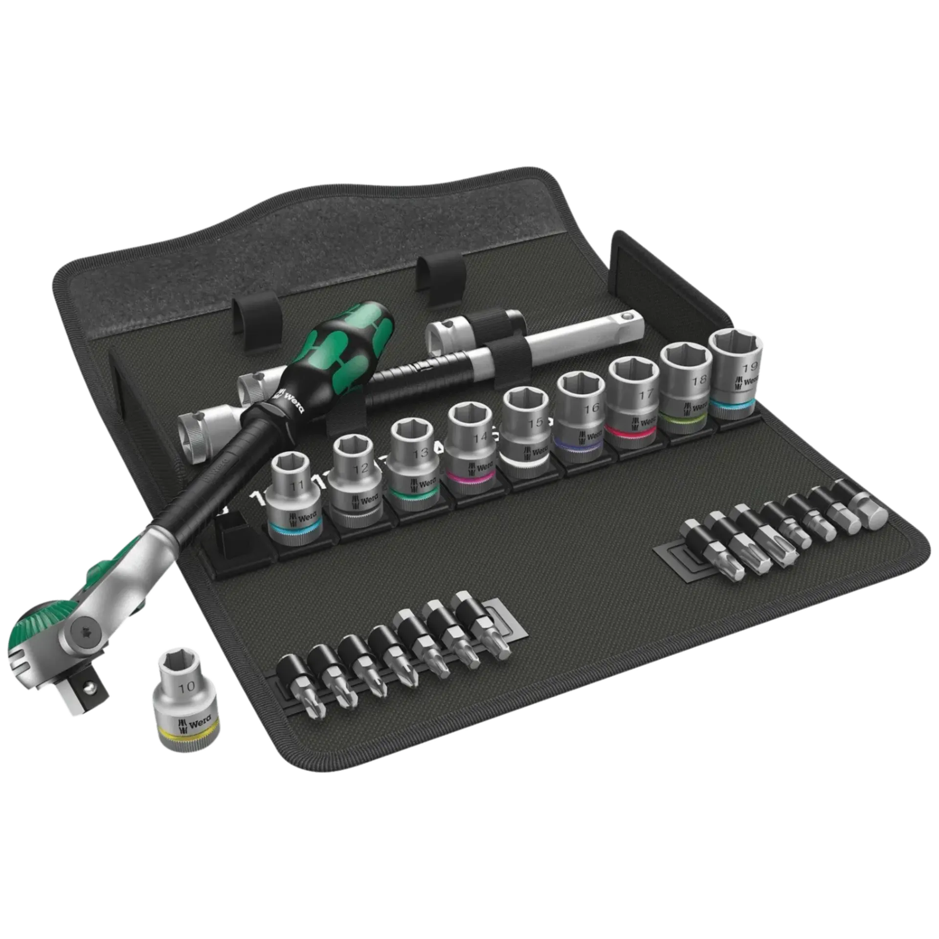 8100 Sc 6 Jeu de cliquet Zyklop Speed 1/2" Risch 28St - 004076