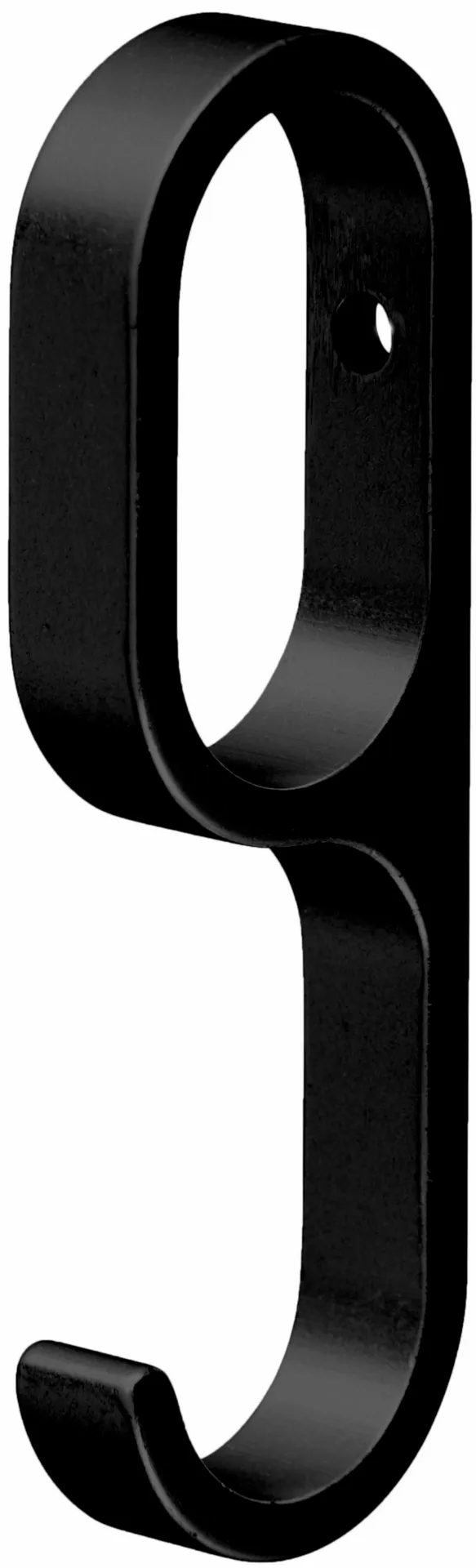 CROCHET COULISSANT HERMETA POUR BARRE OVALE 1205-18 NOIR