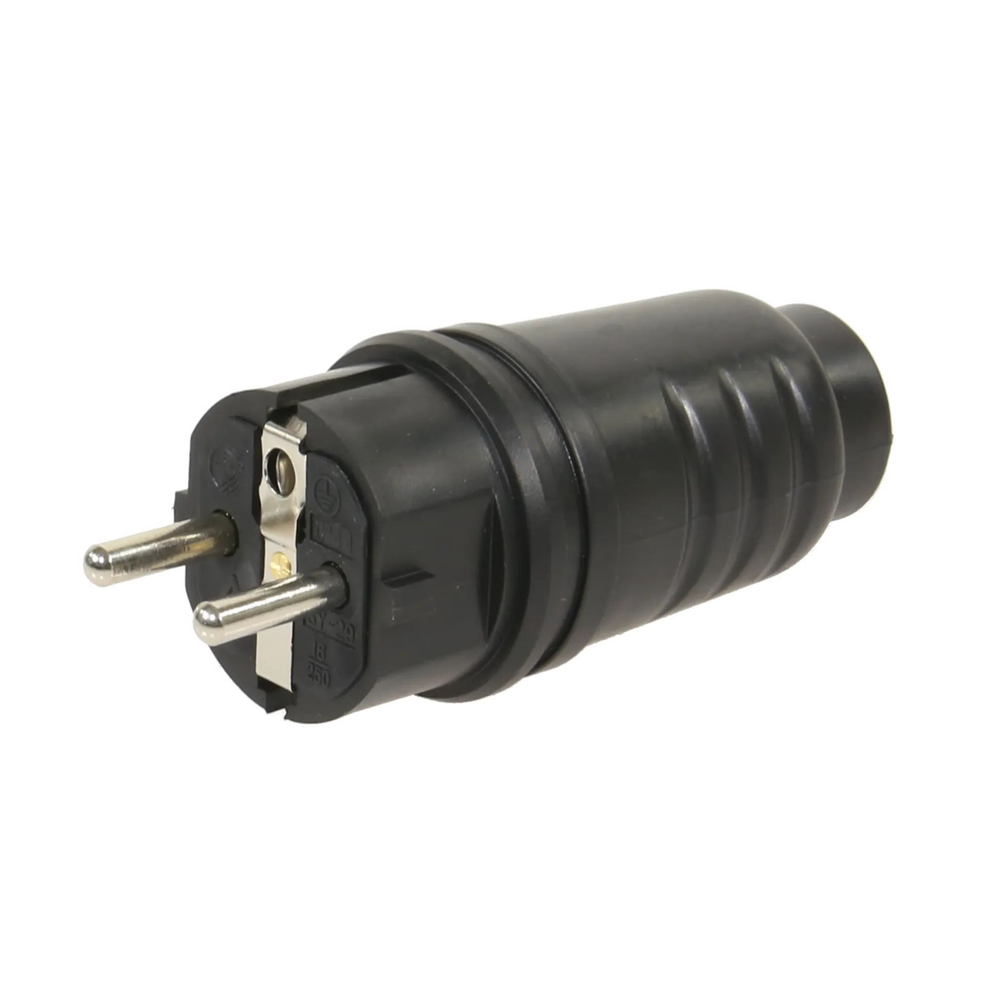 Fiche mâle en caoutchouc 230V/16A Fiche mâle en caoutchouc 230V/16A