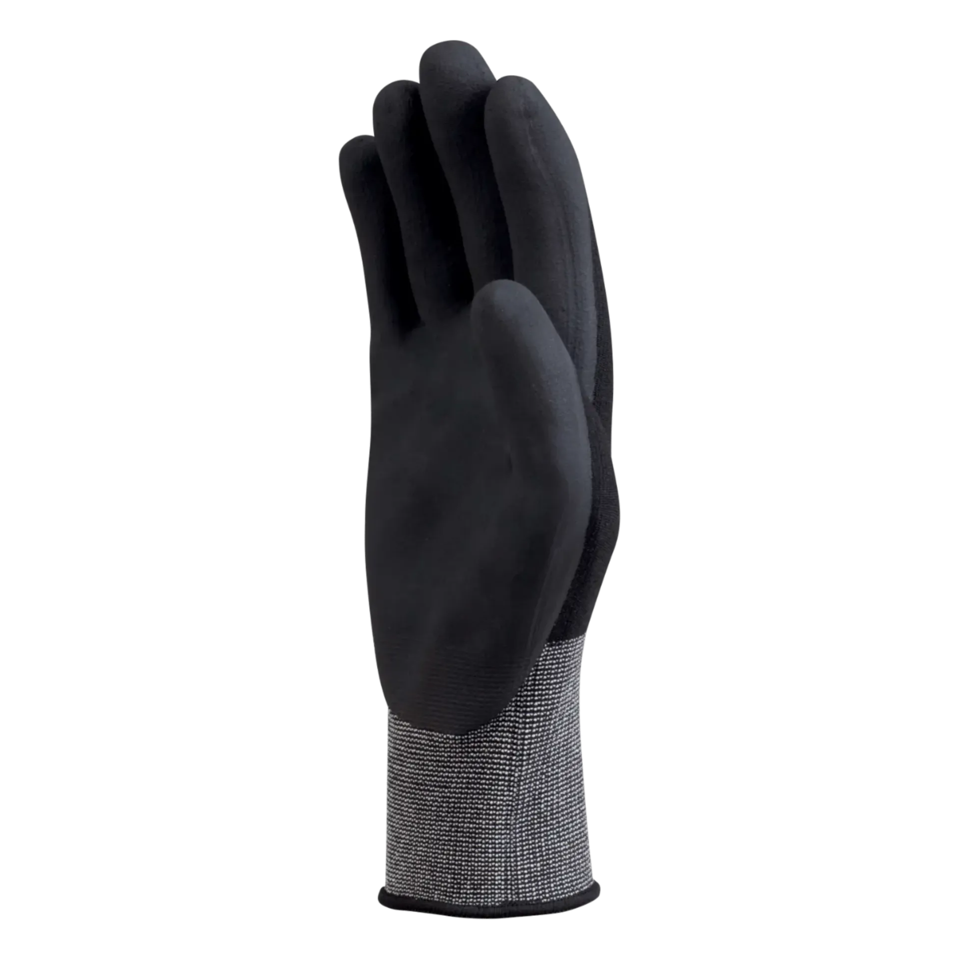 Gebreide handschoen - palm met schuim van nitril - zwart - maat 11