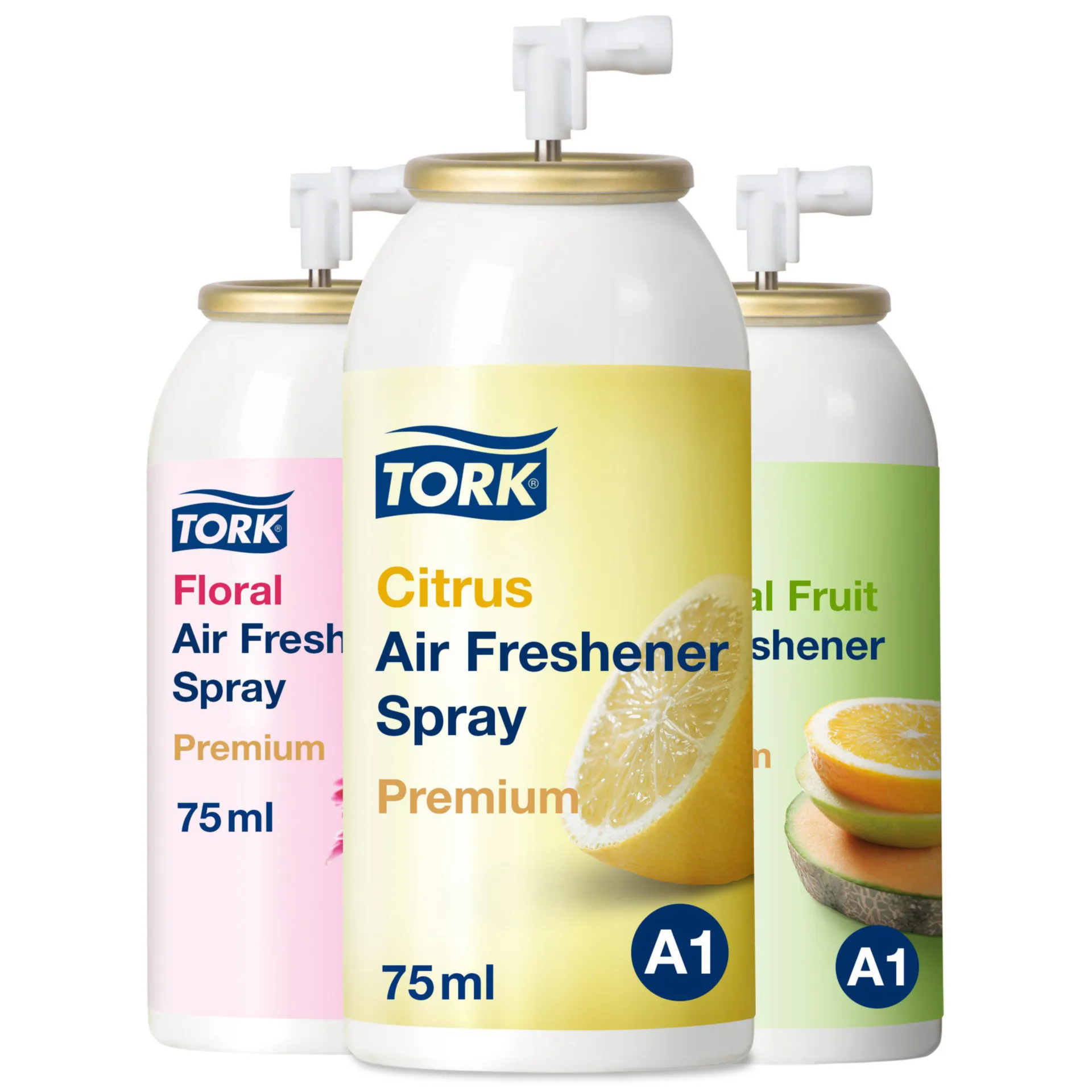 DÉSODORISANT TORK AVEC 3 PARFUMS A1 PREMIUM (BOITE DE 12 PIÈCES)