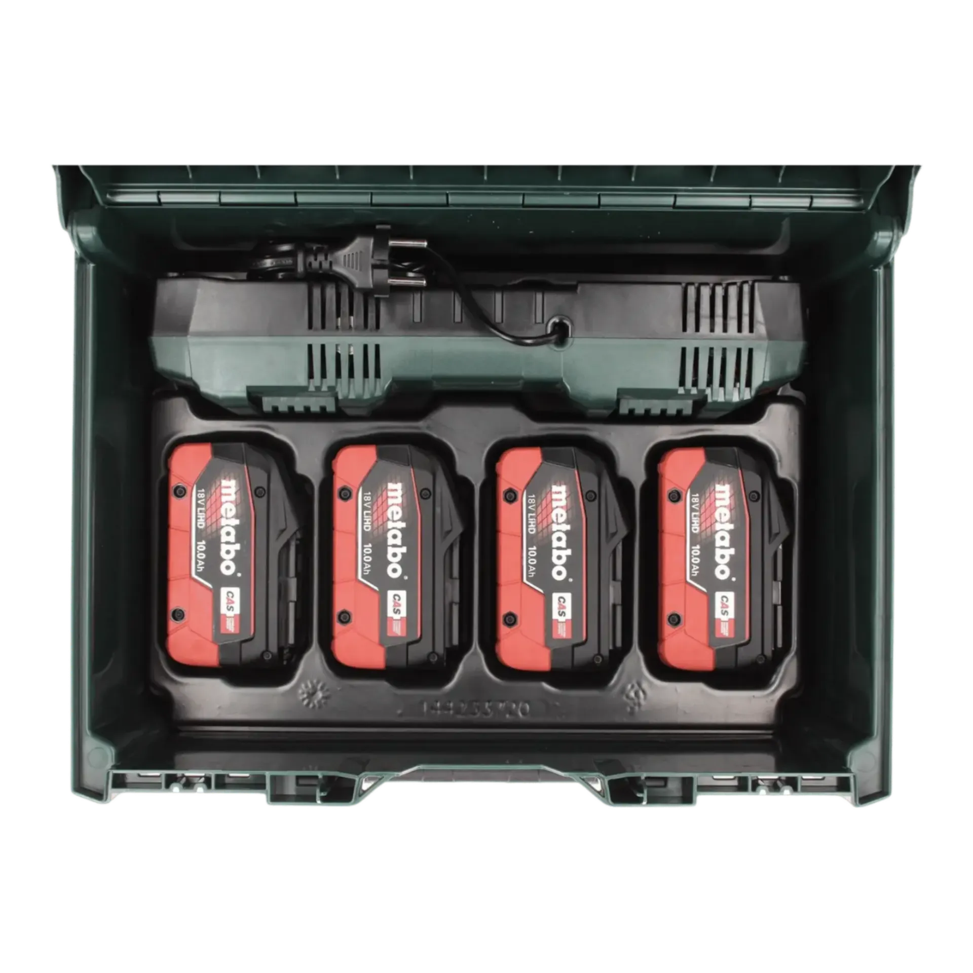 Set batterijen 18V: 4 x 10 Ah Li-ion HD + lader ASC145 DUO