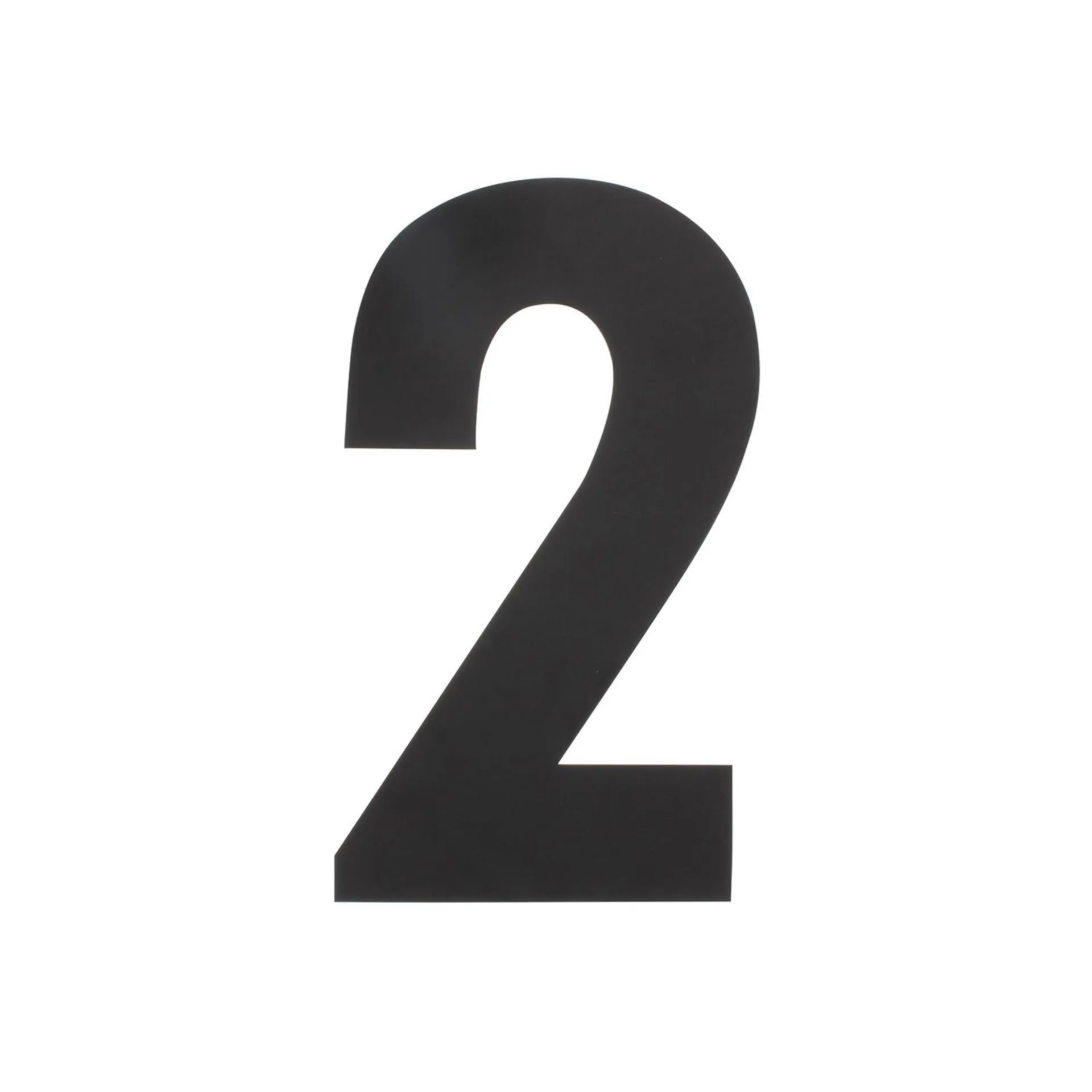 NUMÉRO DE MAISON INTERSTEEL NR 2 XL 300MM RVS/MAT NOIR