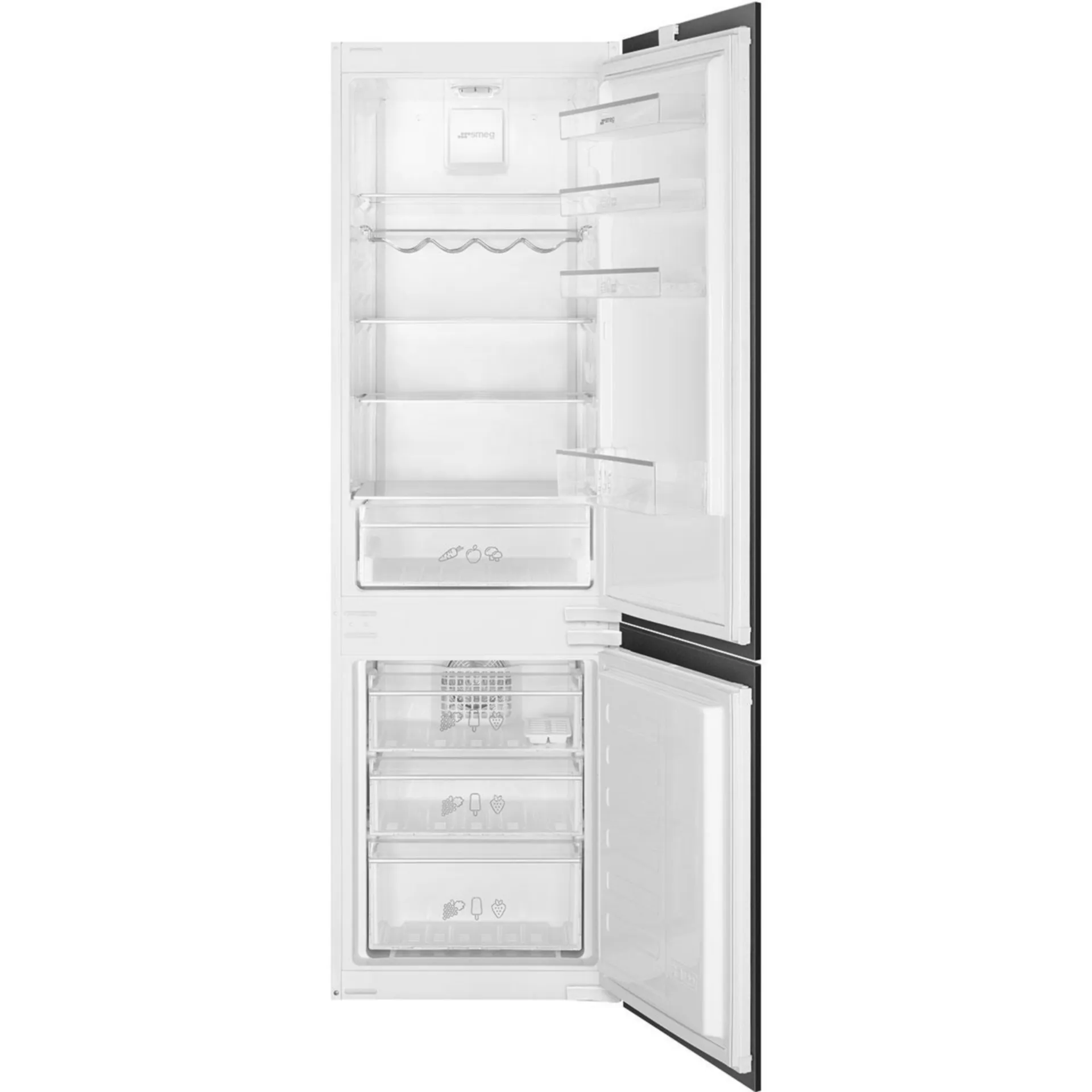 SMEG C3170NE Réfrigérateur/congélateur combiné - 2 portes - 178cm - Congélateur