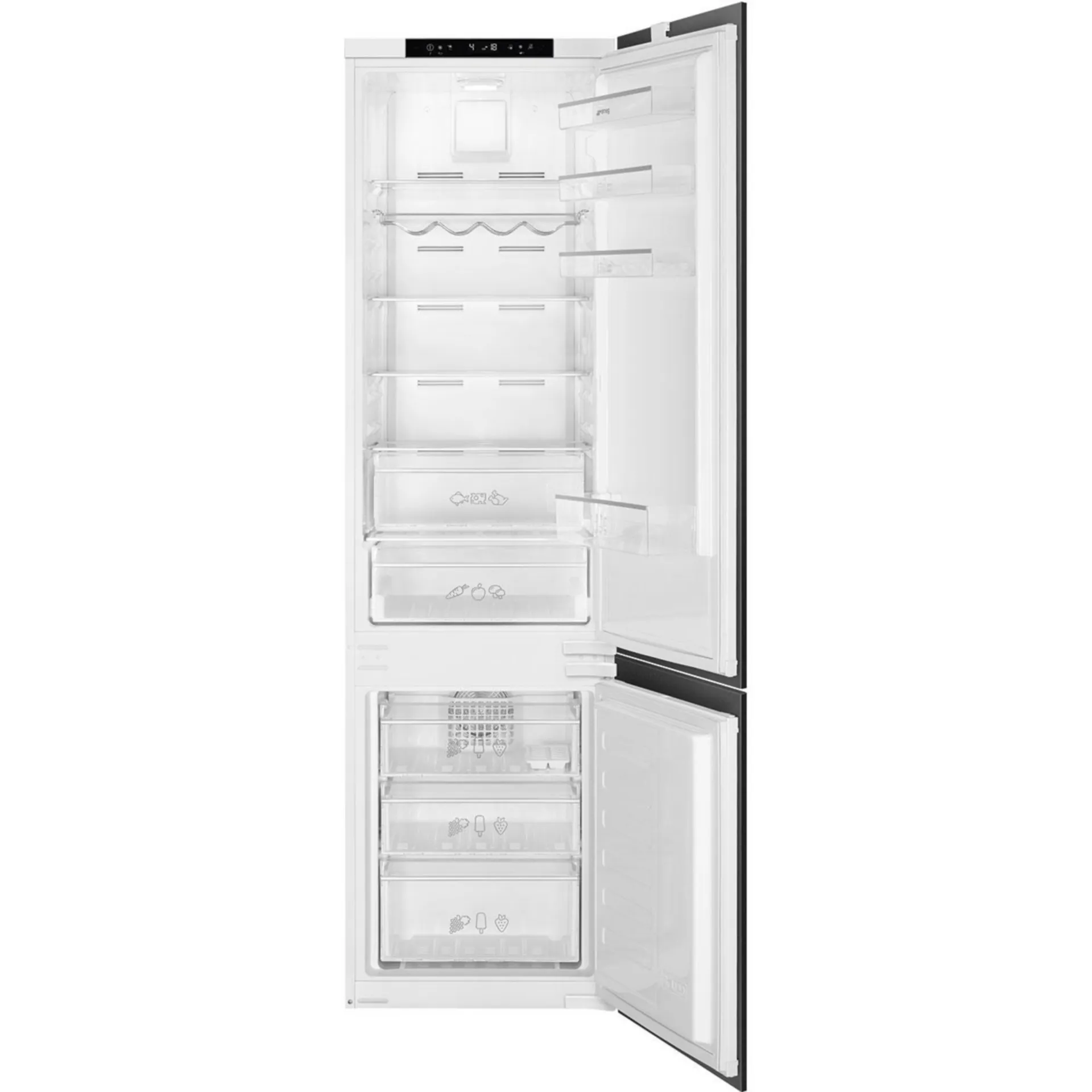 SMEG C8194TNE Réfrigérateur/congélateur combiné - 2 portes - 194cm - Total No