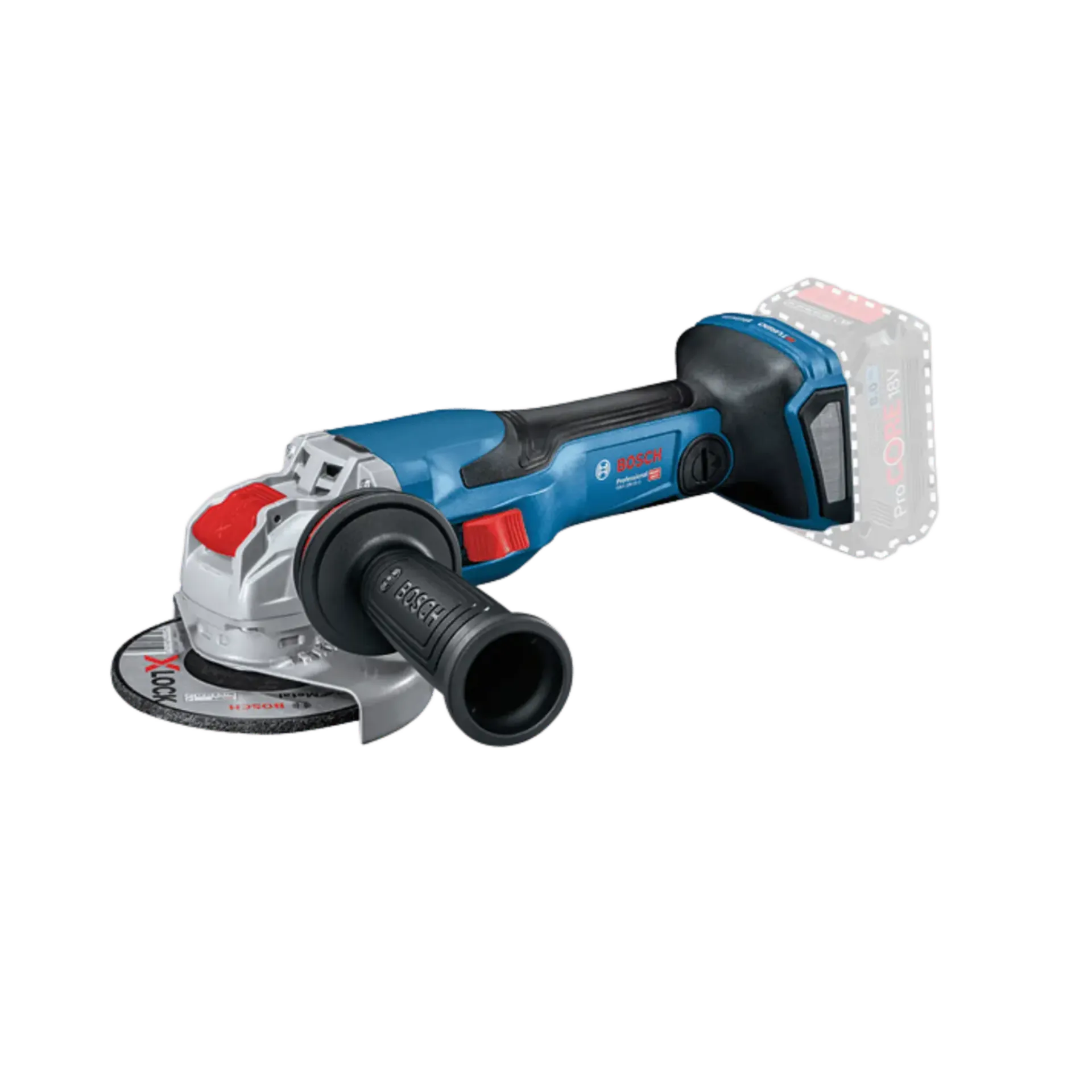 Accu haakse slijper GWX 18V-15 C (18V – geleverd zonder accu)