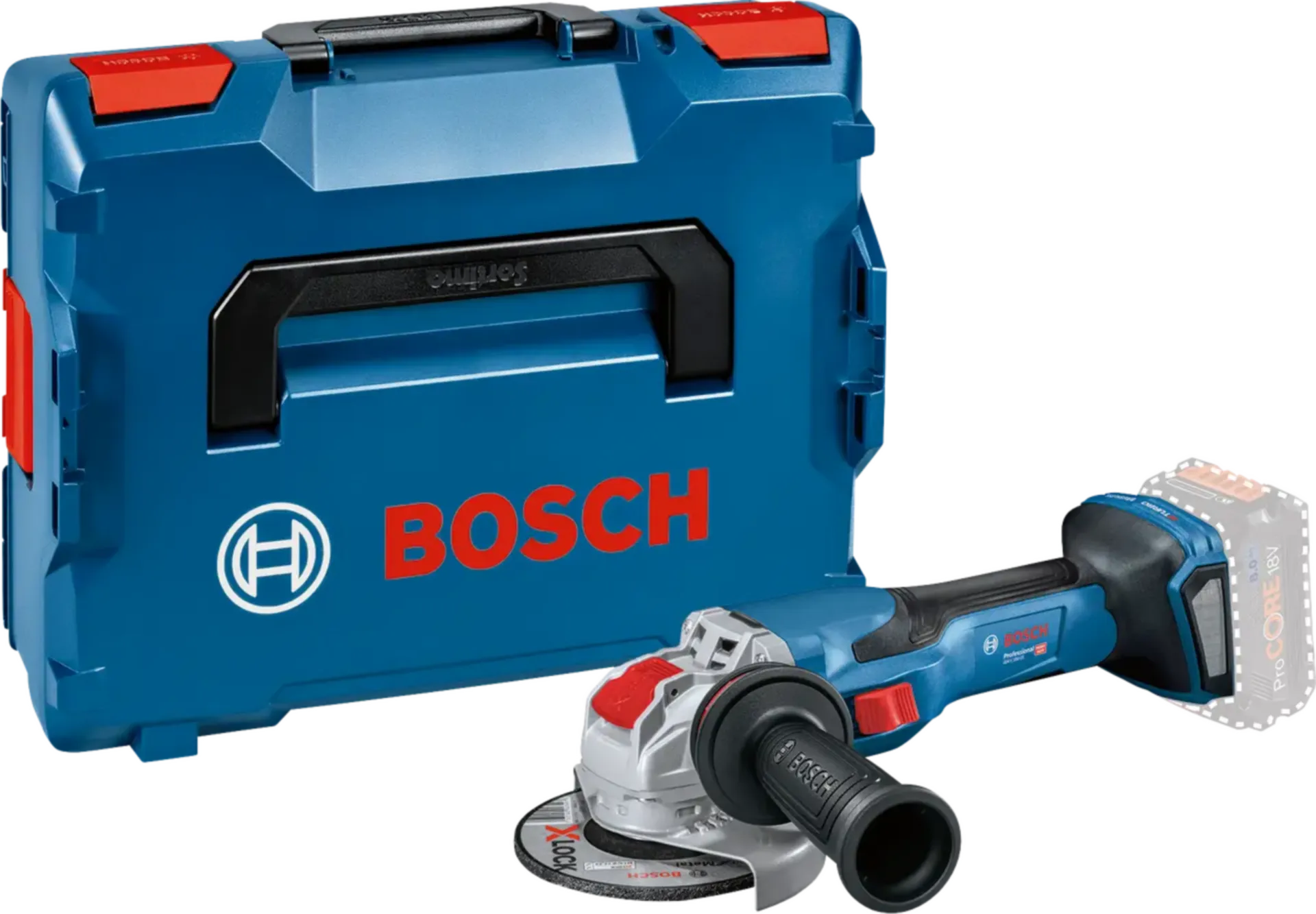 Accu haakse slijper GWX 18V-15 C (18V – geleverd zonder accu)