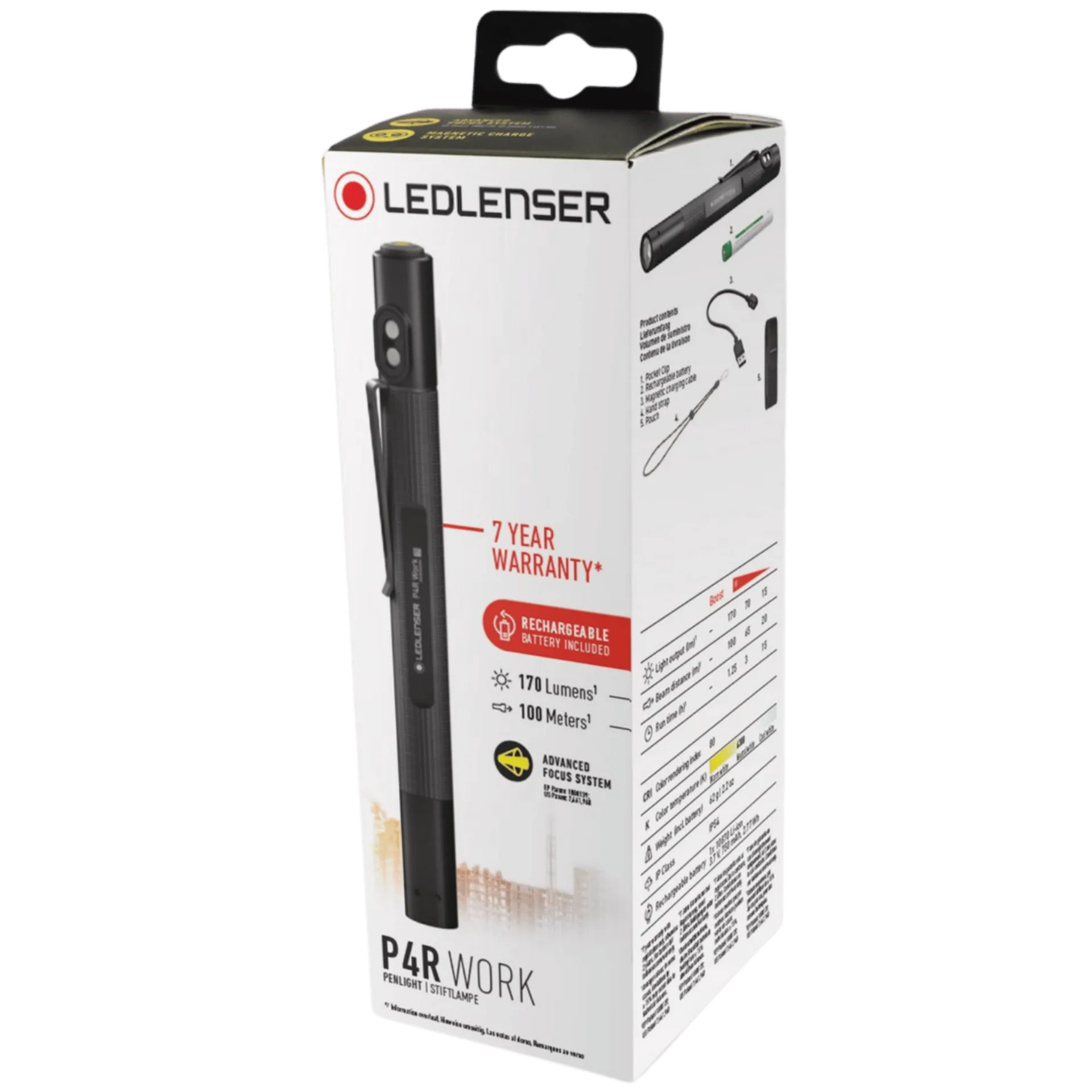 Lampe torche rechargeable P4R Work (170 lm) - 502184