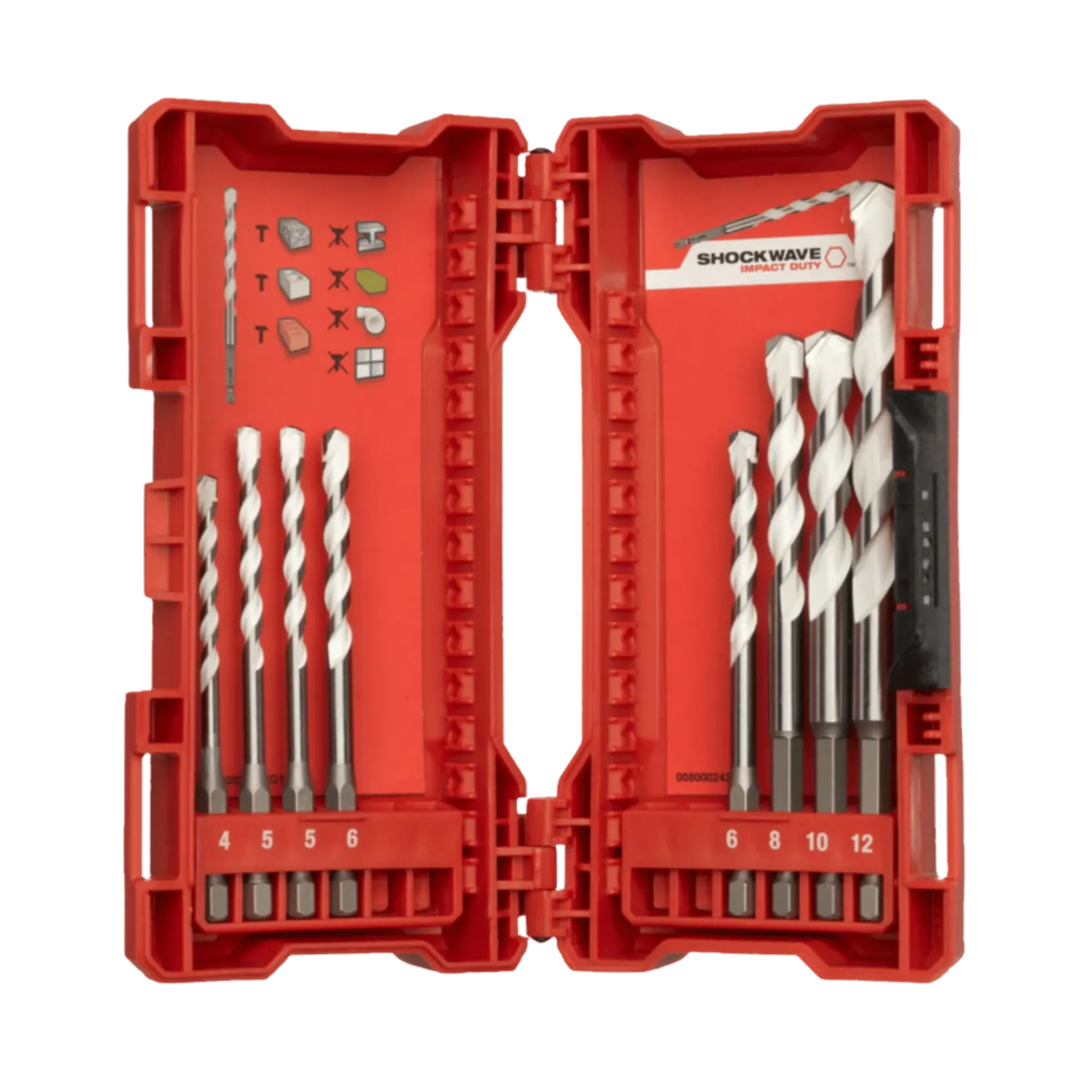 Multimateriaal borenset (8 stuks)