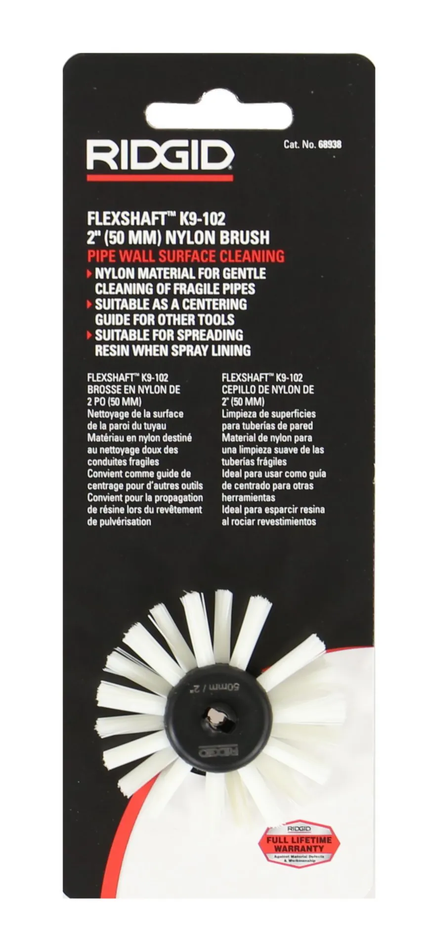BROSSE NYLON 50 MM  KABEL 1/4 (6 MM)