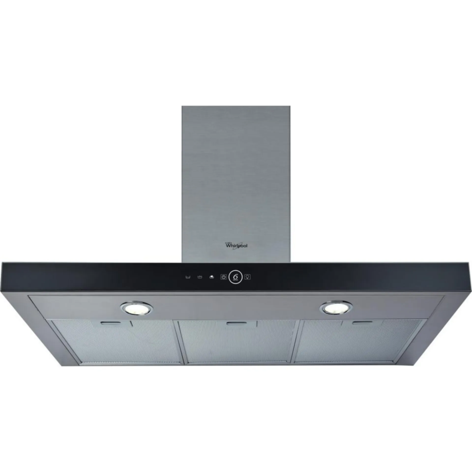 WHIRLPOOL AKR 473/1 IX HOTTE TÉLÉSCOPIQUE,90CM,735 M³/H,66 DB(A),LED,B,260 W,COM