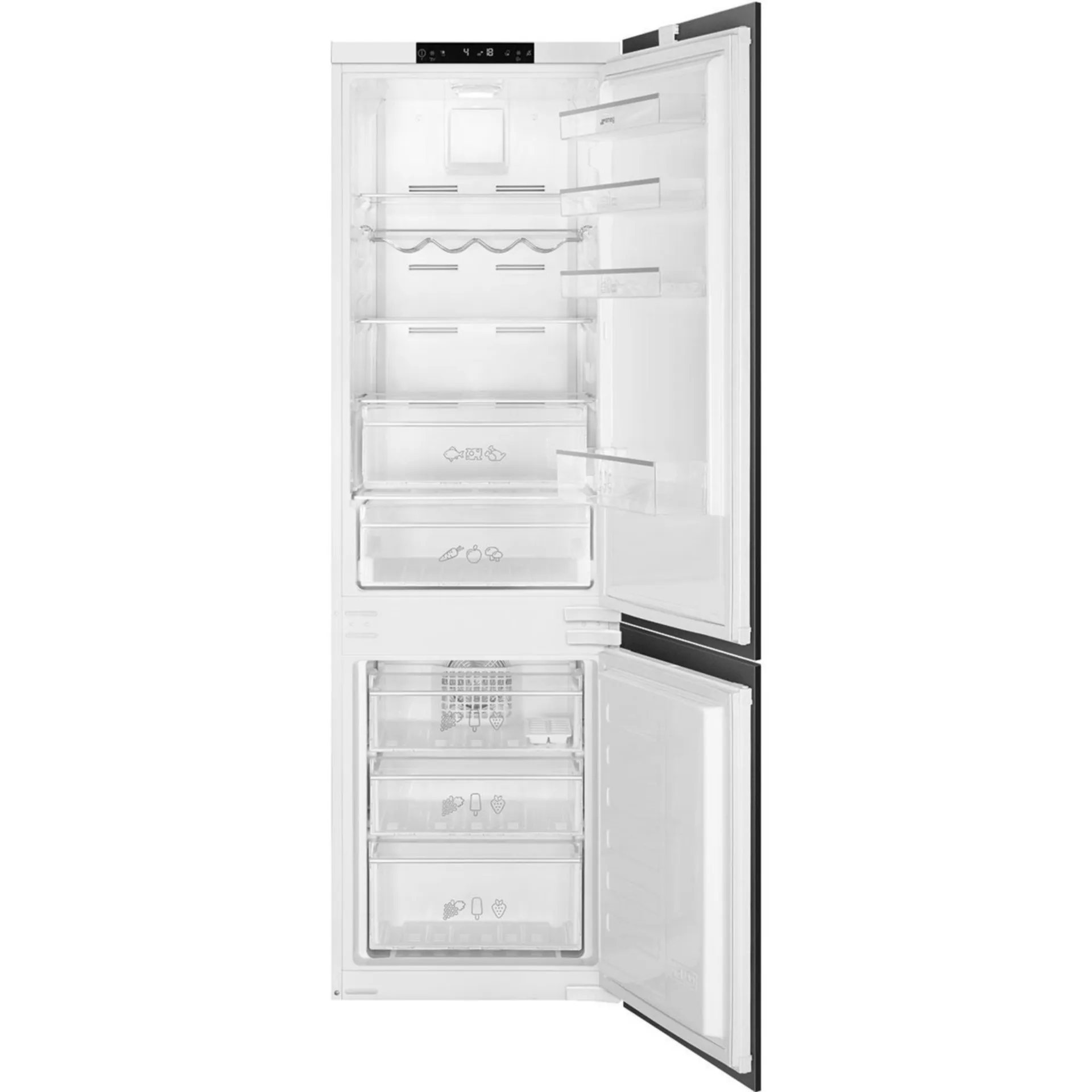 SMEG C8174TNE Réfrigérateur/congélateur combiné - 2 portes - 178cm - Total No